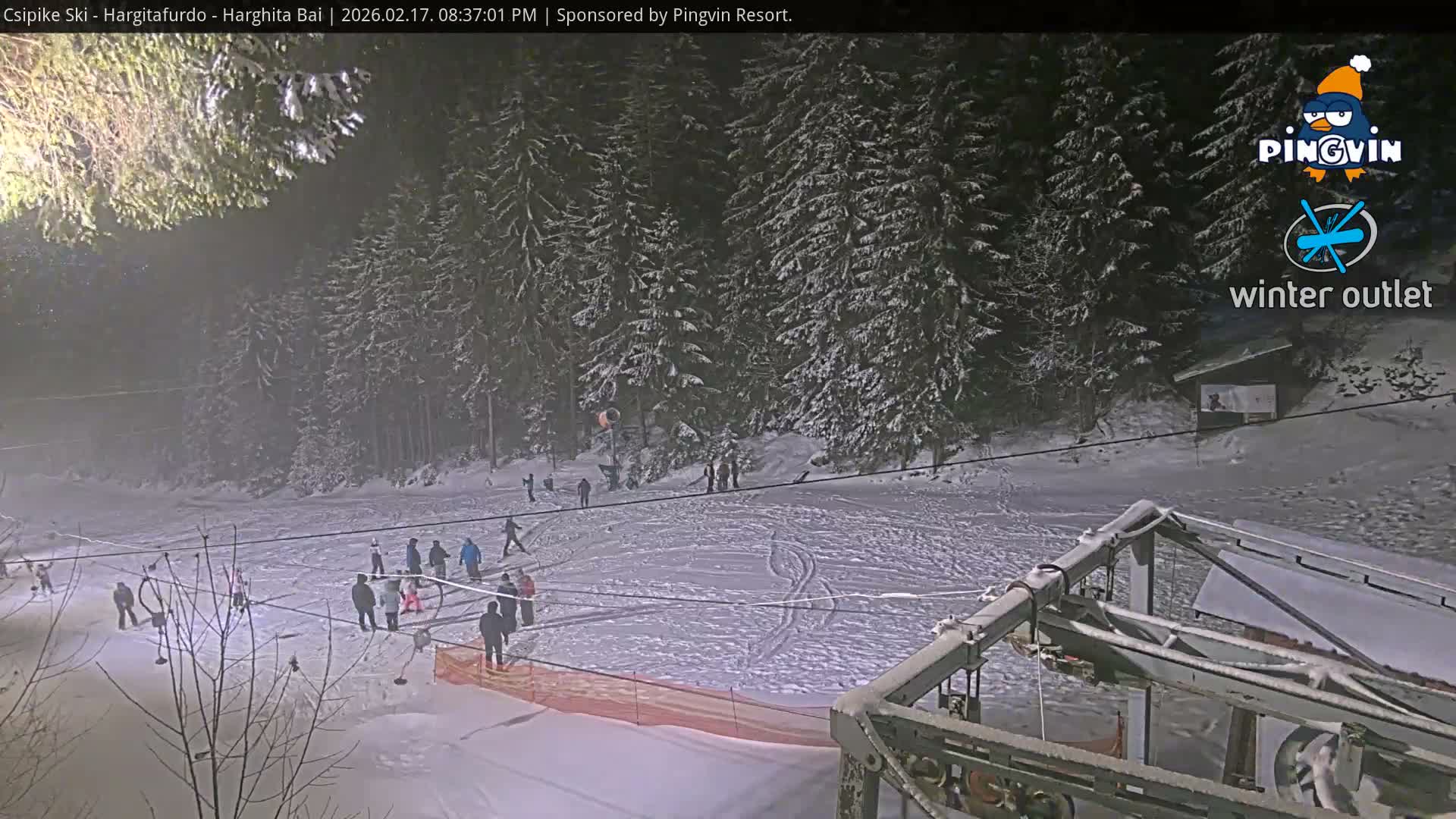 Harghita Băi, Hargitafurdo Ski Slope & Charlift Live Cam - Miercurea Ciuc, Harghita, Romania