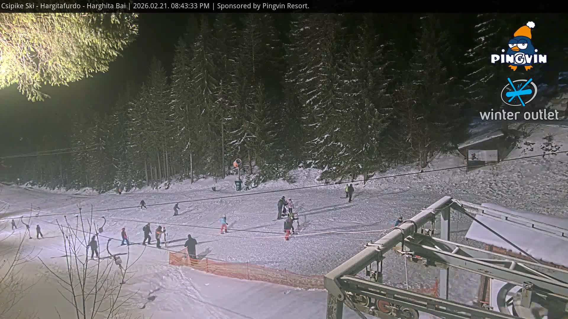 Harghita Băi, Hargitafurdo Ski Slope & Charlift Live Cam - Miercurea Ciuc, Harghita, Romania