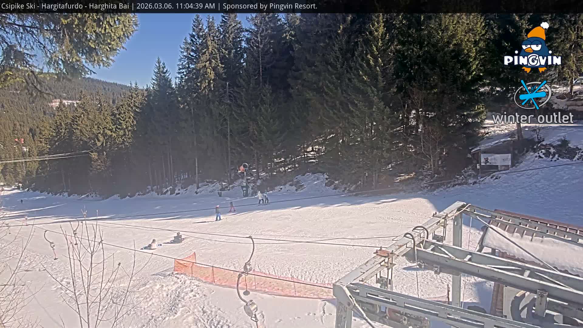 Harghita Băi, Hargitafurdo Ski Slope & Charlift Live Cam - Miercurea Ciuc, Harghita, Romania