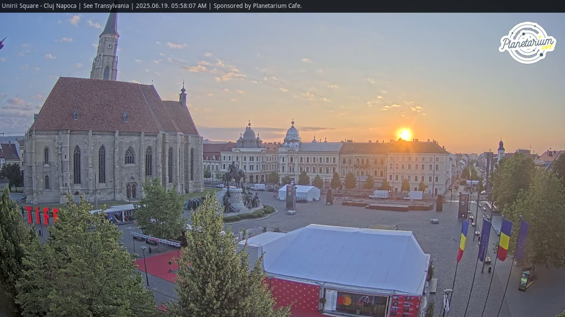 Cluj Napoca, Piata Unirii  Union Square Live Cam - Centru, Cluj-Napoca, Cluj, Romania