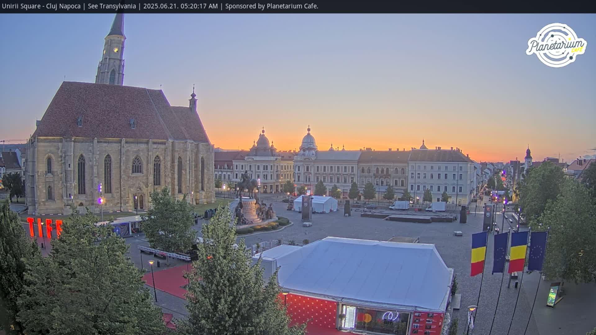 Cluj Napoca, Piata Unirii  Union Square Live Cam - Centru, Cluj-Napoca, Cluj, Romania