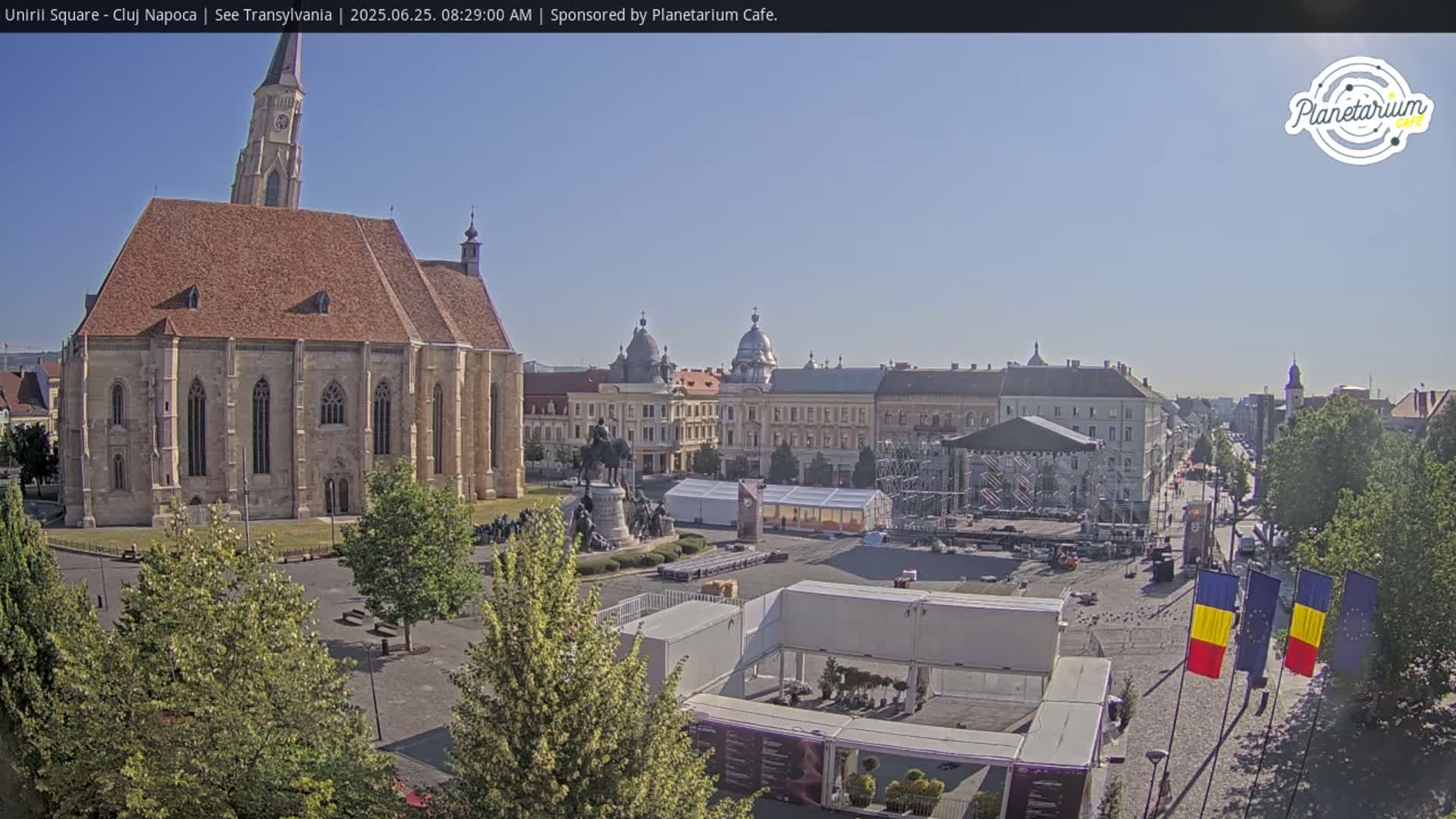 Cluj Napoca, Piata Unirii  Union Square Live Cam - Centru, Cluj-Napoca, Cluj, Romania