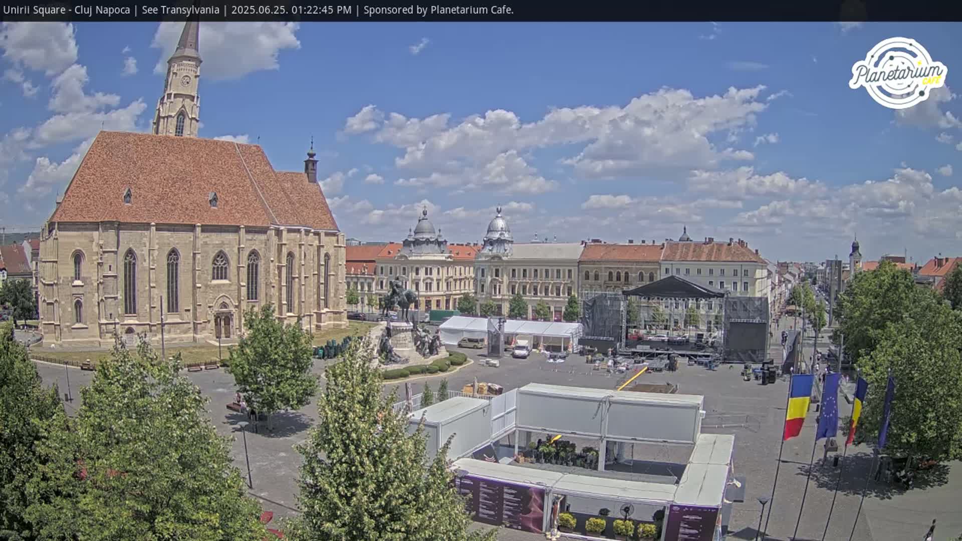 Cluj Napoca, Piata Unirii  Union Square Live Cam - Centru, Cluj-Napoca, Cluj, Romania