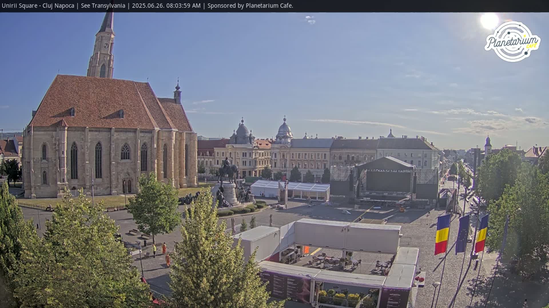 Cluj Napoca, Piata Unirii  Union Square Live Cam - Centru, Cluj-Napoca, Cluj, Romania