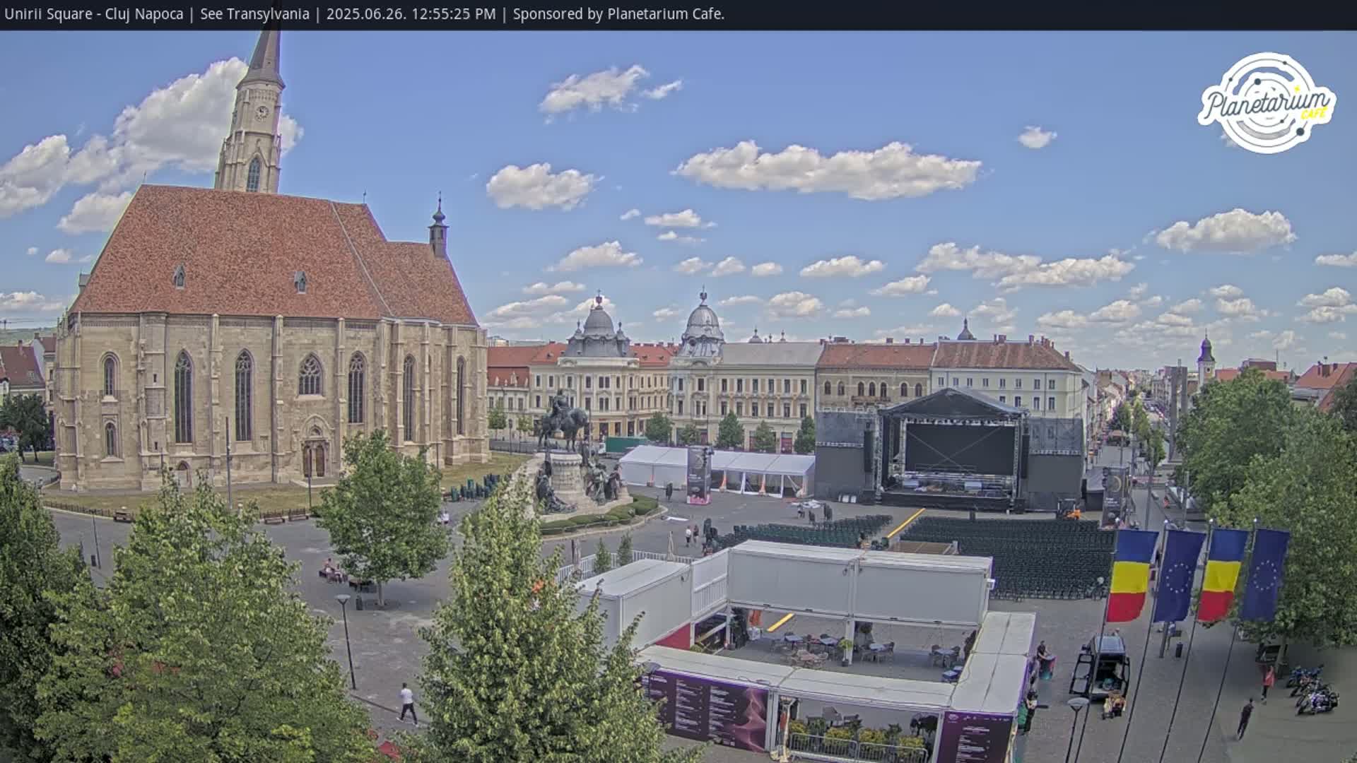 Cluj Napoca, Piata Unirii  Union Square Live Cam - Centru, Cluj-Napoca, Cluj, Romania
