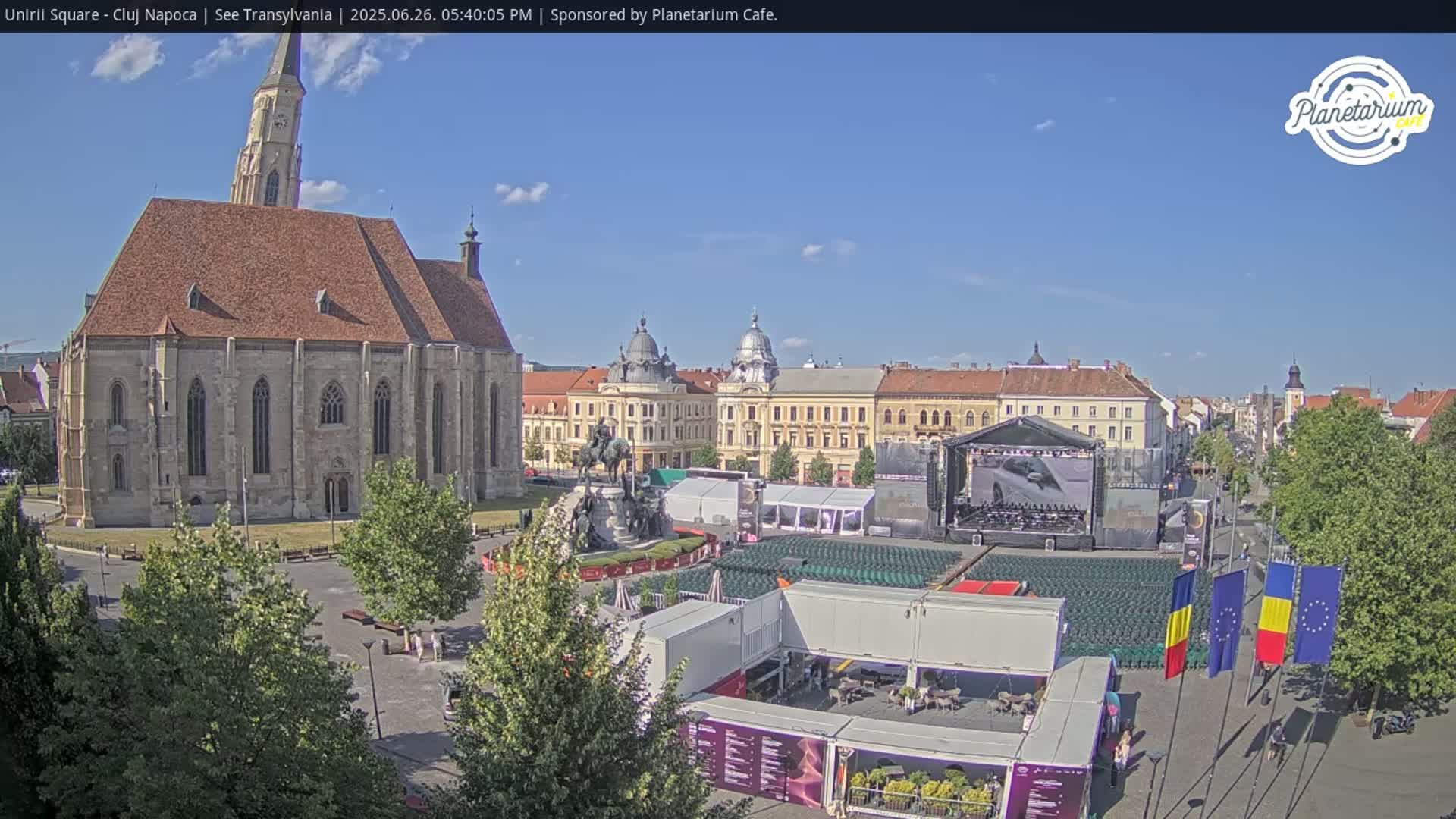 Cluj Napoca, Piata Unirii  Union Square Live Cam - Centru, Cluj-Napoca, Cluj, Romania