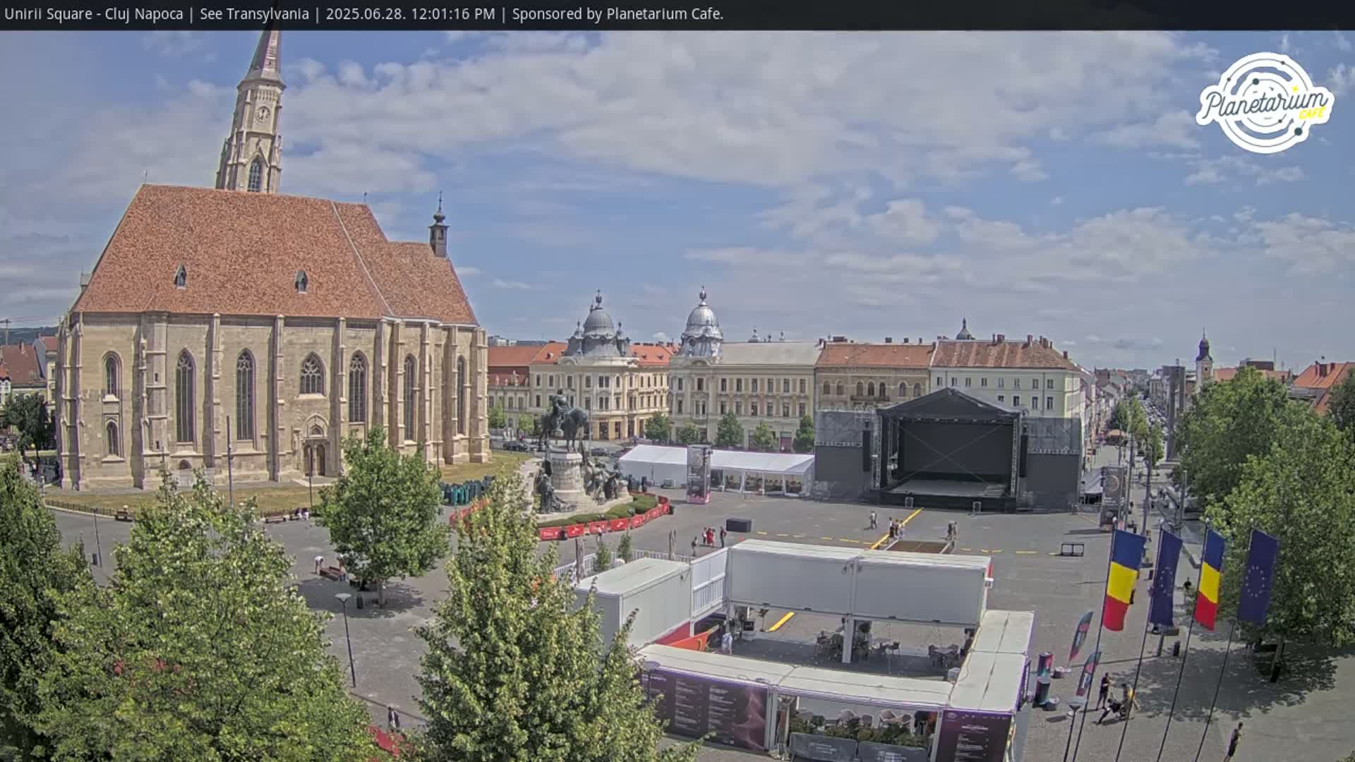 Cluj Napoca, Piata Unirii  Union Square Live Cam - Centru, Cluj-Napoca, Cluj, Romania