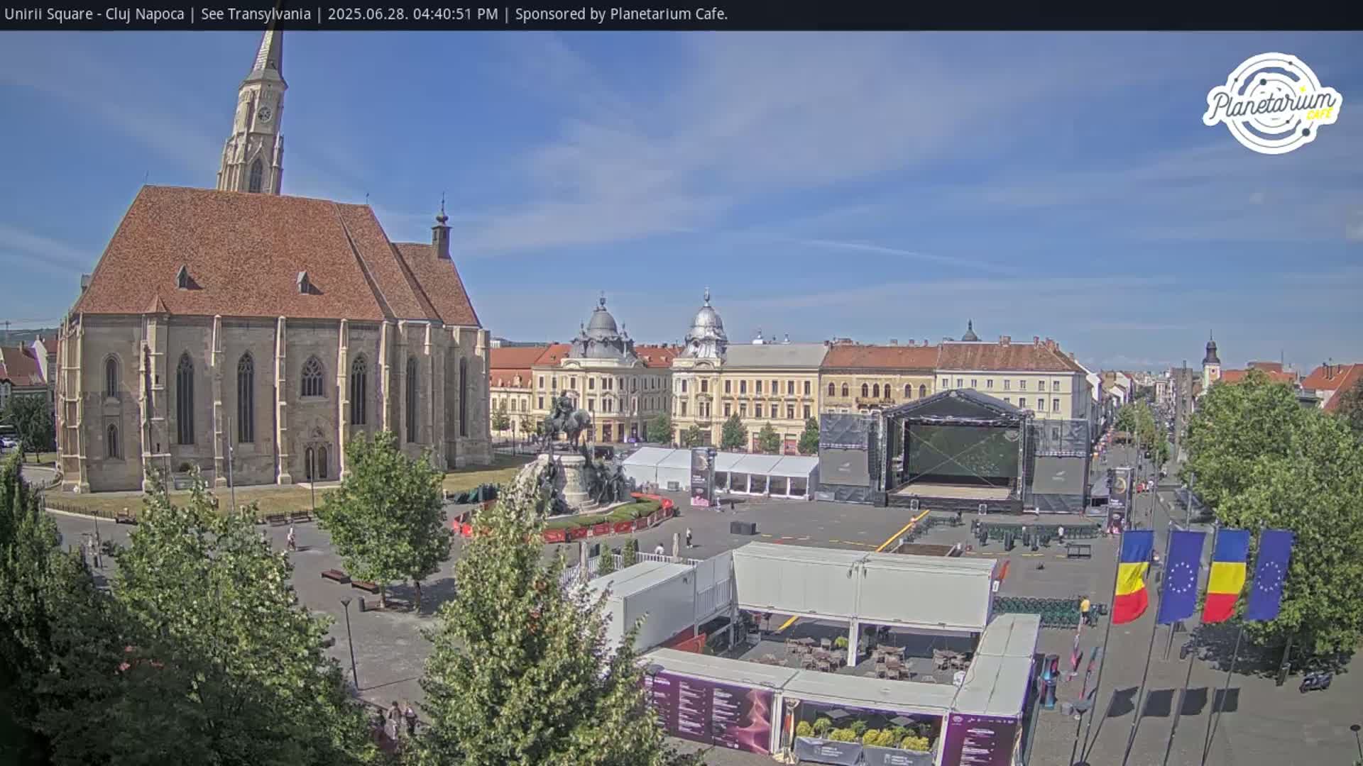 Cluj Napoca, Piata Unirii  Union Square Live Cam - Centru, Cluj-Napoca, Cluj, Romania