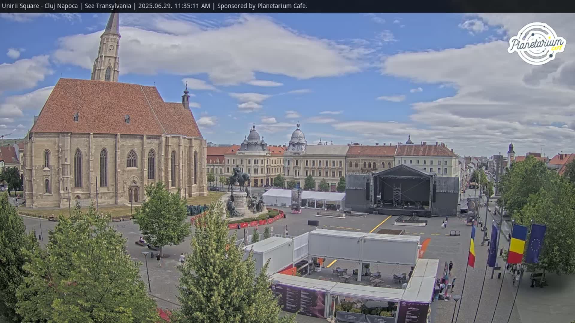 Cluj Napoca, Piata Unirii  Union Square Live Cam - Centru, Cluj-Napoca, Cluj, Romania