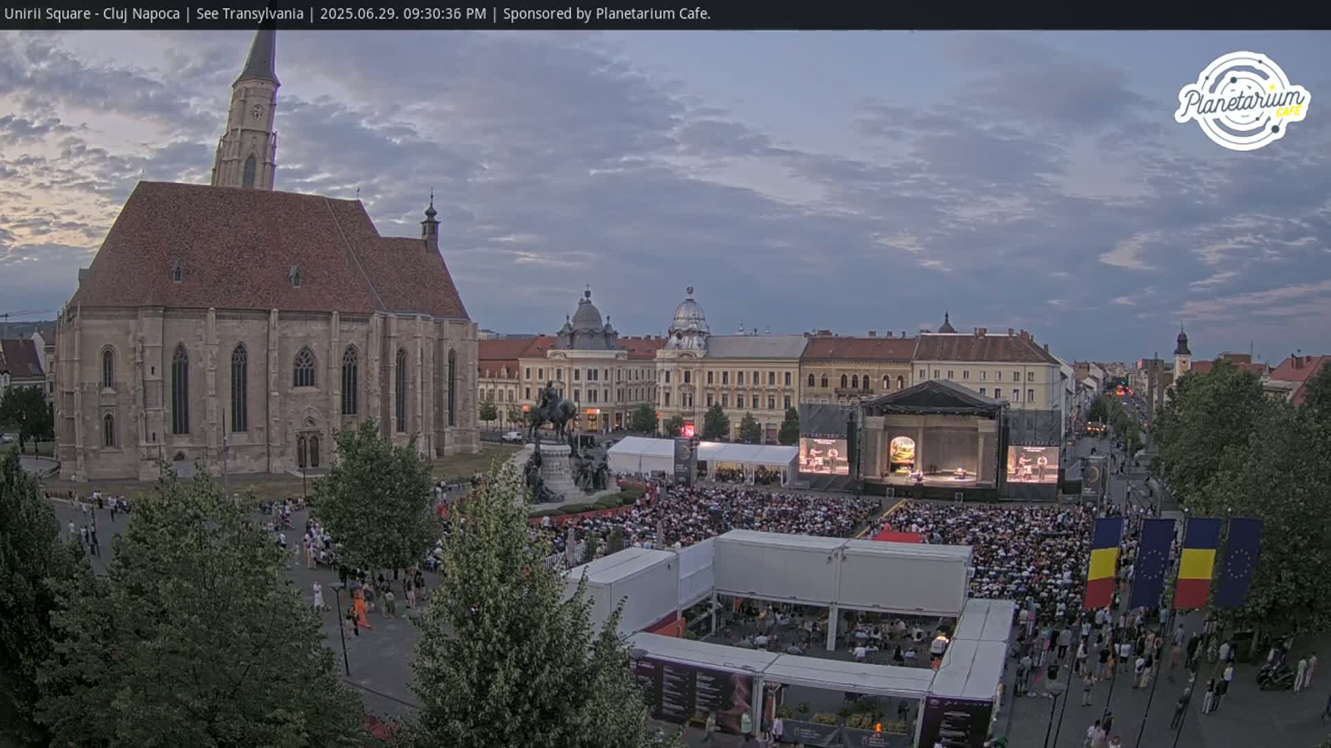 Cluj Napoca, Piata Unirii  Union Square Live Cam - Centru, Cluj-Napoca, Cluj, Romania