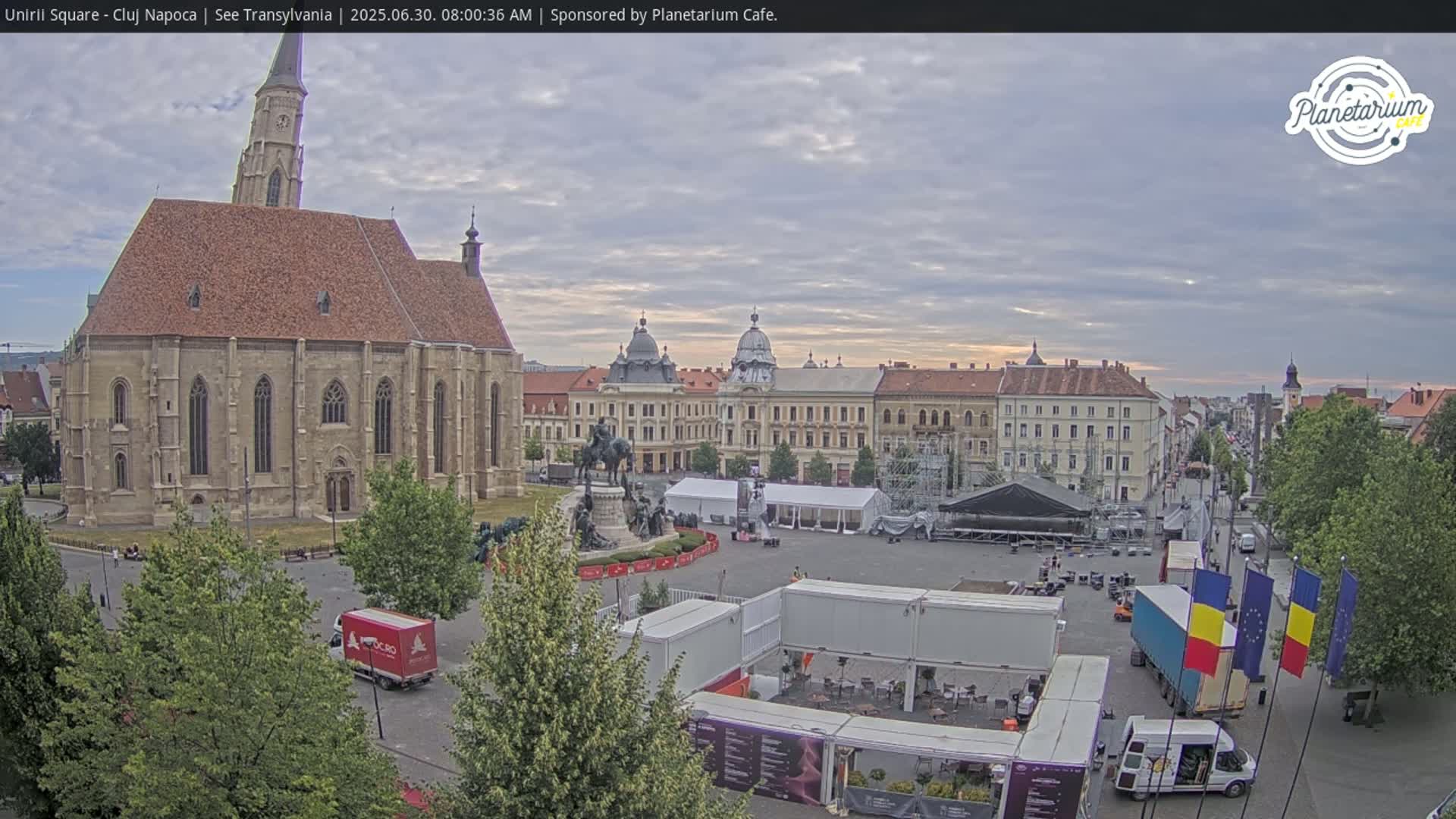 Cluj Napoca, Piata Unirii  Union Square Live Cam - Centru, Cluj-Napoca, Cluj, Romania