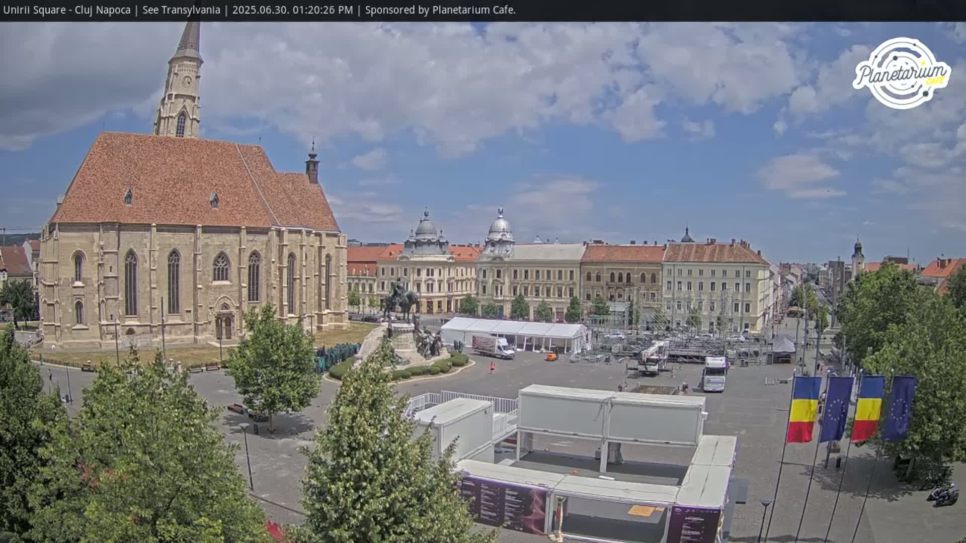 Cluj Napoca, Piata Unirii  Union Square Live Cam - Centru, Cluj-Napoca, Cluj, Romania