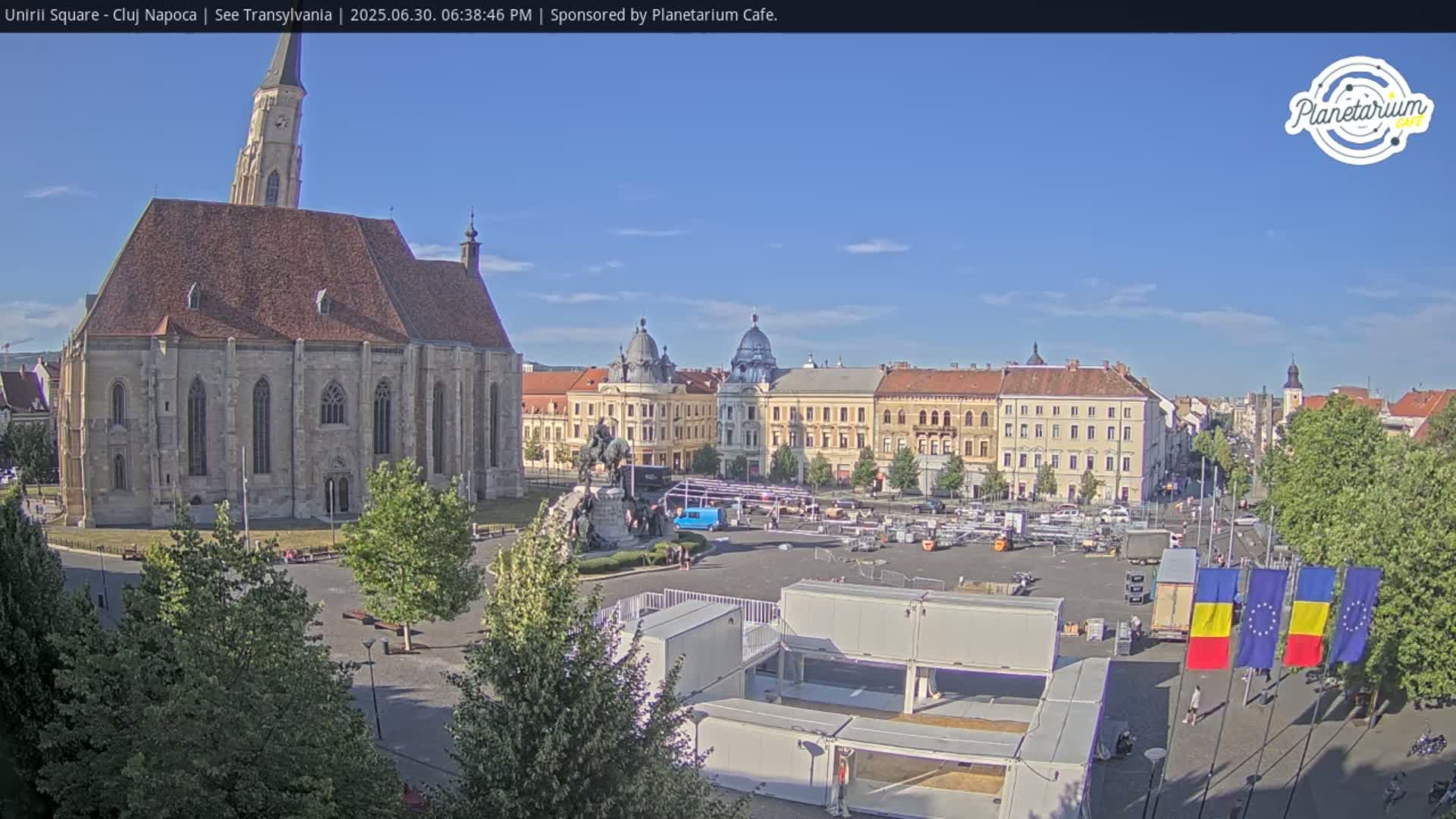 Cluj Napoca, Piata Unirii  Union Square Live Cam - Centru, Cluj-Napoca, Cluj, Romania
