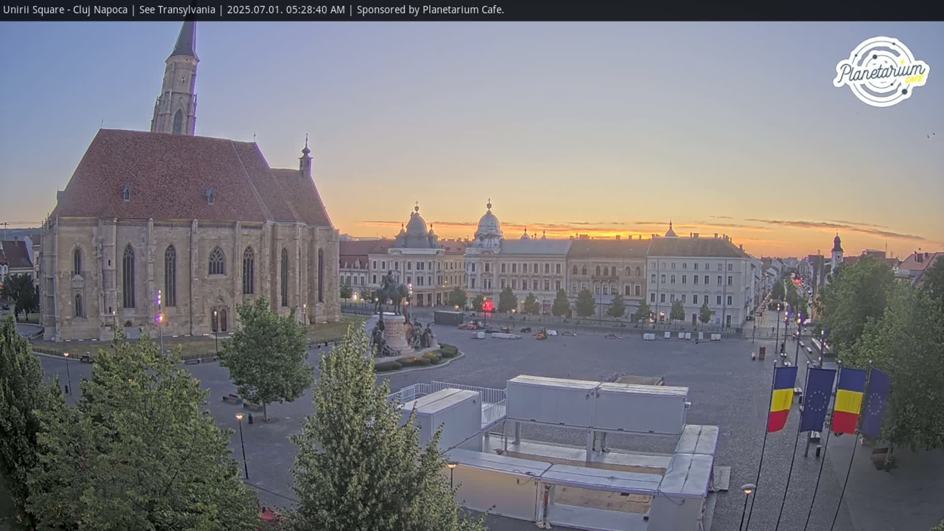 Cluj Napoca, Piata Unirii  Union Square Live Cam - Centru, Cluj-Napoca, Cluj, Romania