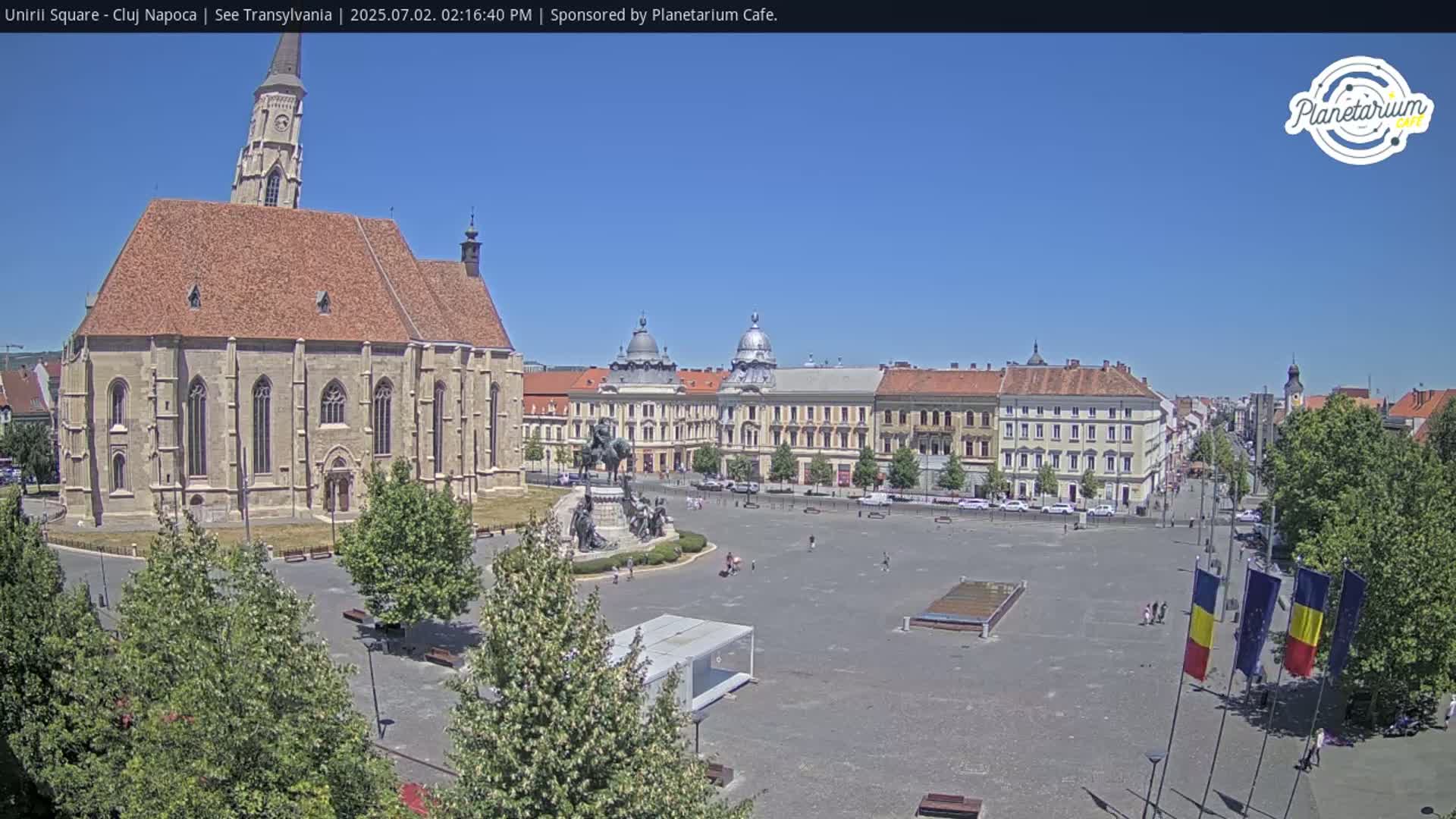 Cluj Napoca, Piata Unirii  Union Square Live Cam - Centru, Cluj-Napoca, Cluj, Romania