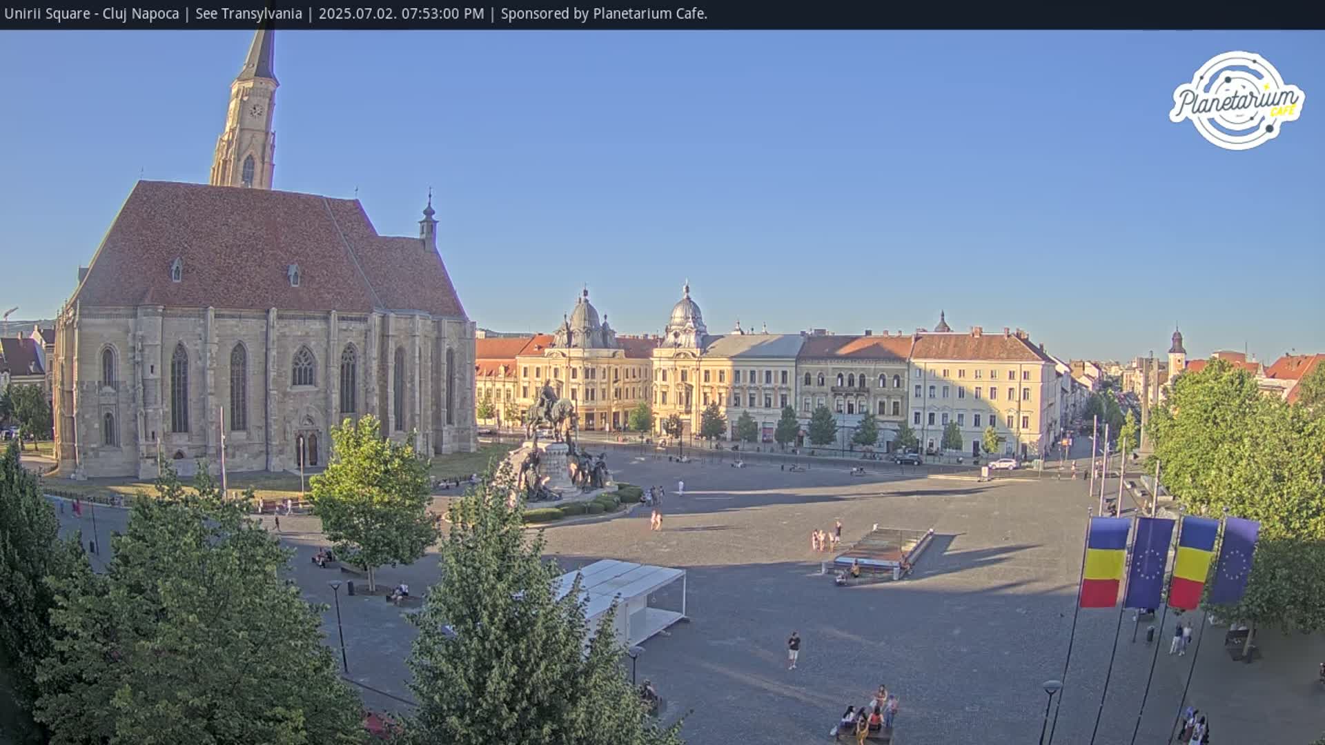 Cluj Napoca, Piata Unirii  Union Square Live Cam - Centru, Cluj-Napoca, Cluj, Romania
