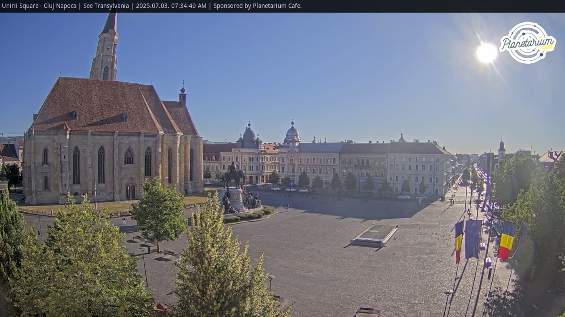Cluj Napoca, Piata Unirii  Union Square Live Cam - Centru, Cluj-Napoca, Cluj, Romania