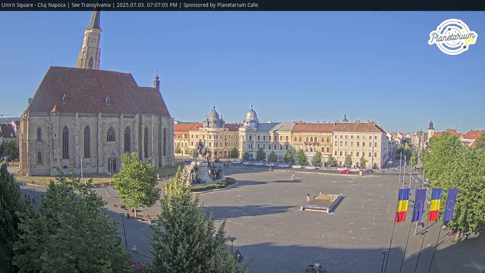 Cluj Napoca, Piata Unirii  Union Square Live Cam - Centru, Cluj-Napoca, Cluj, Romania