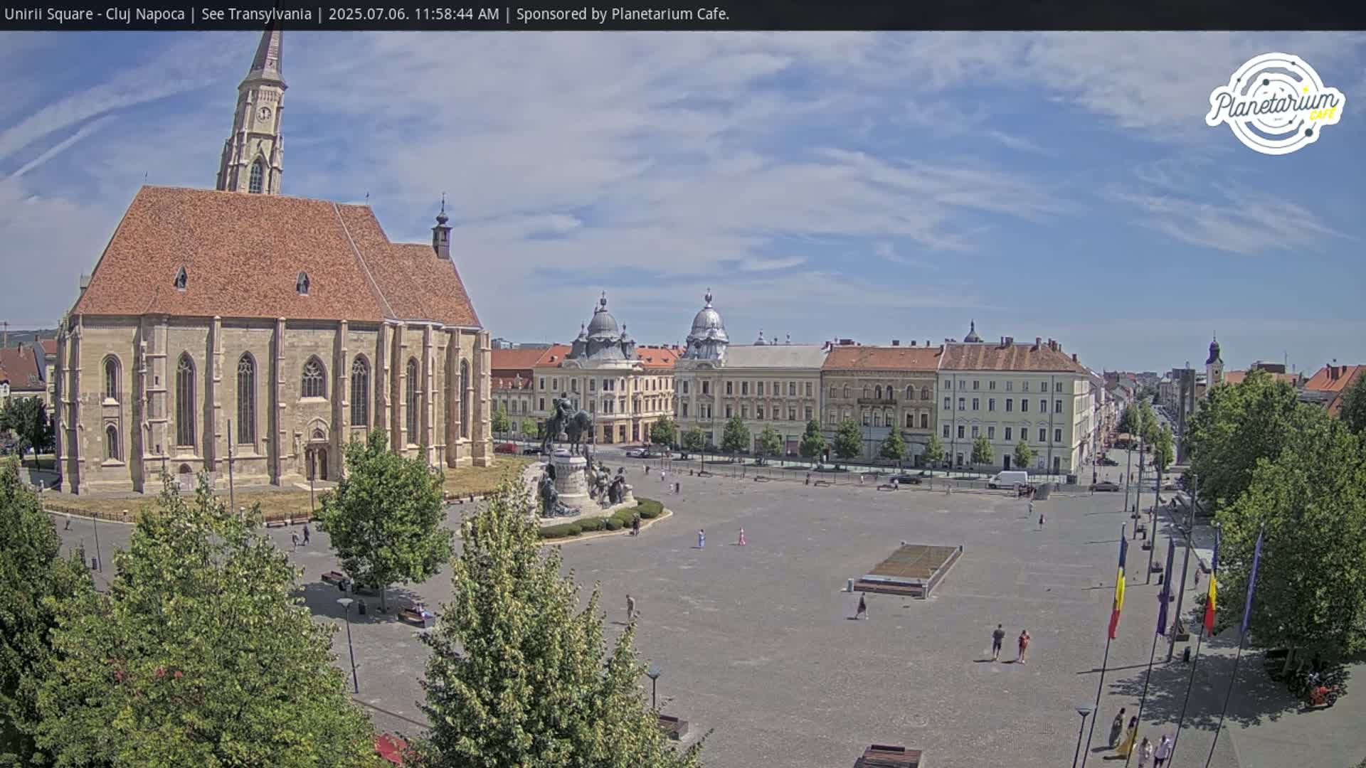 Cluj Napoca, Piata Unirii  Union Square Live Cam - Centru, Cluj-Napoca, Cluj, Romania