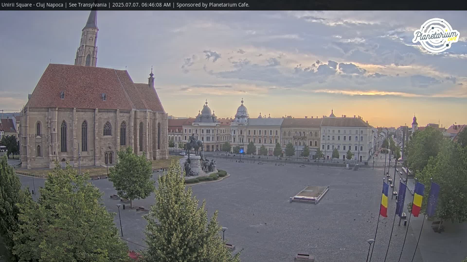 Cluj Napoca, Piata Unirii  Union Square Live Cam - Centru, Cluj-Napoca, Cluj, Romania