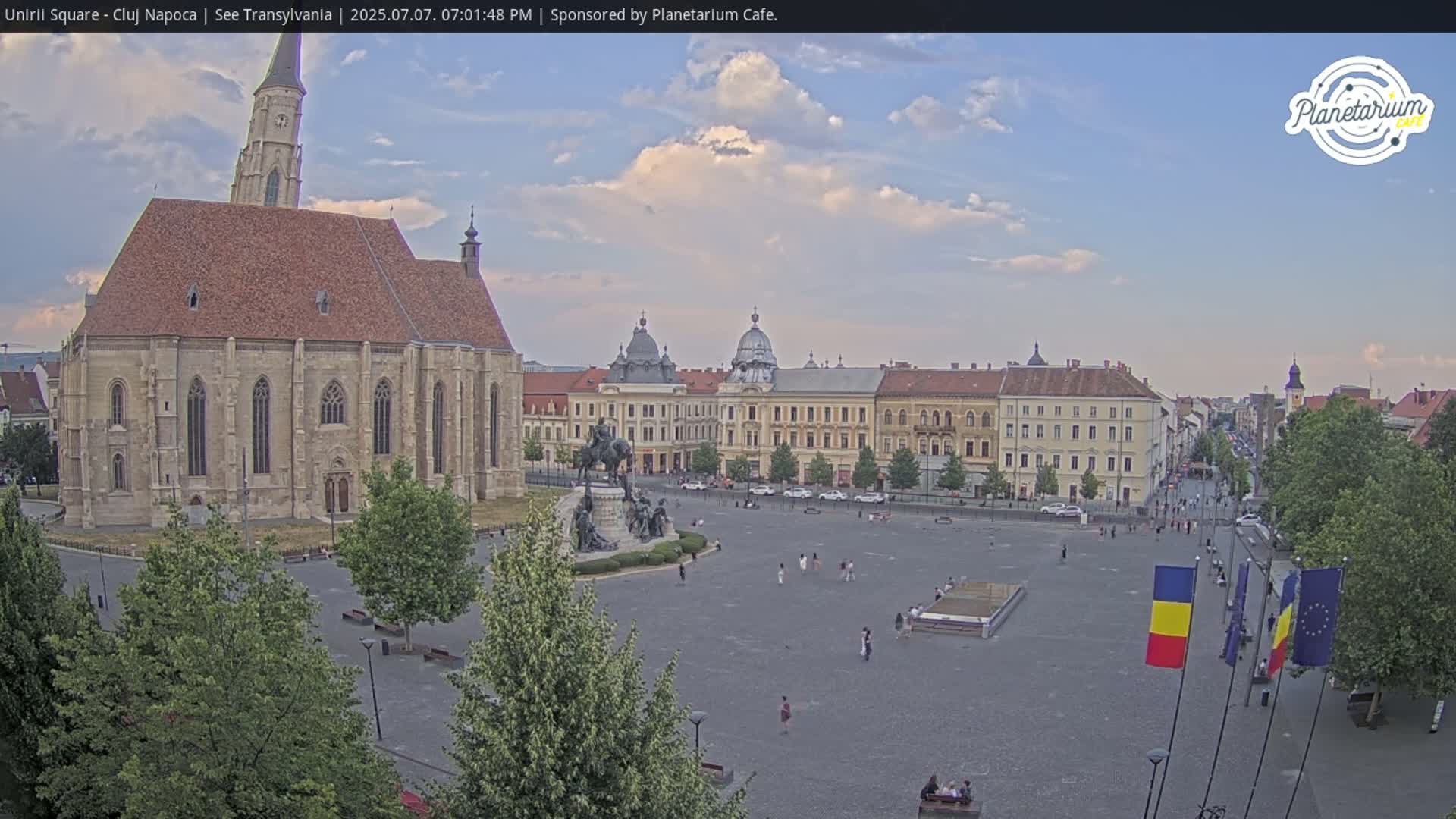 Cluj Napoca, Piata Unirii  Union Square Live Cam - Centru, Cluj-Napoca, Cluj, Romania