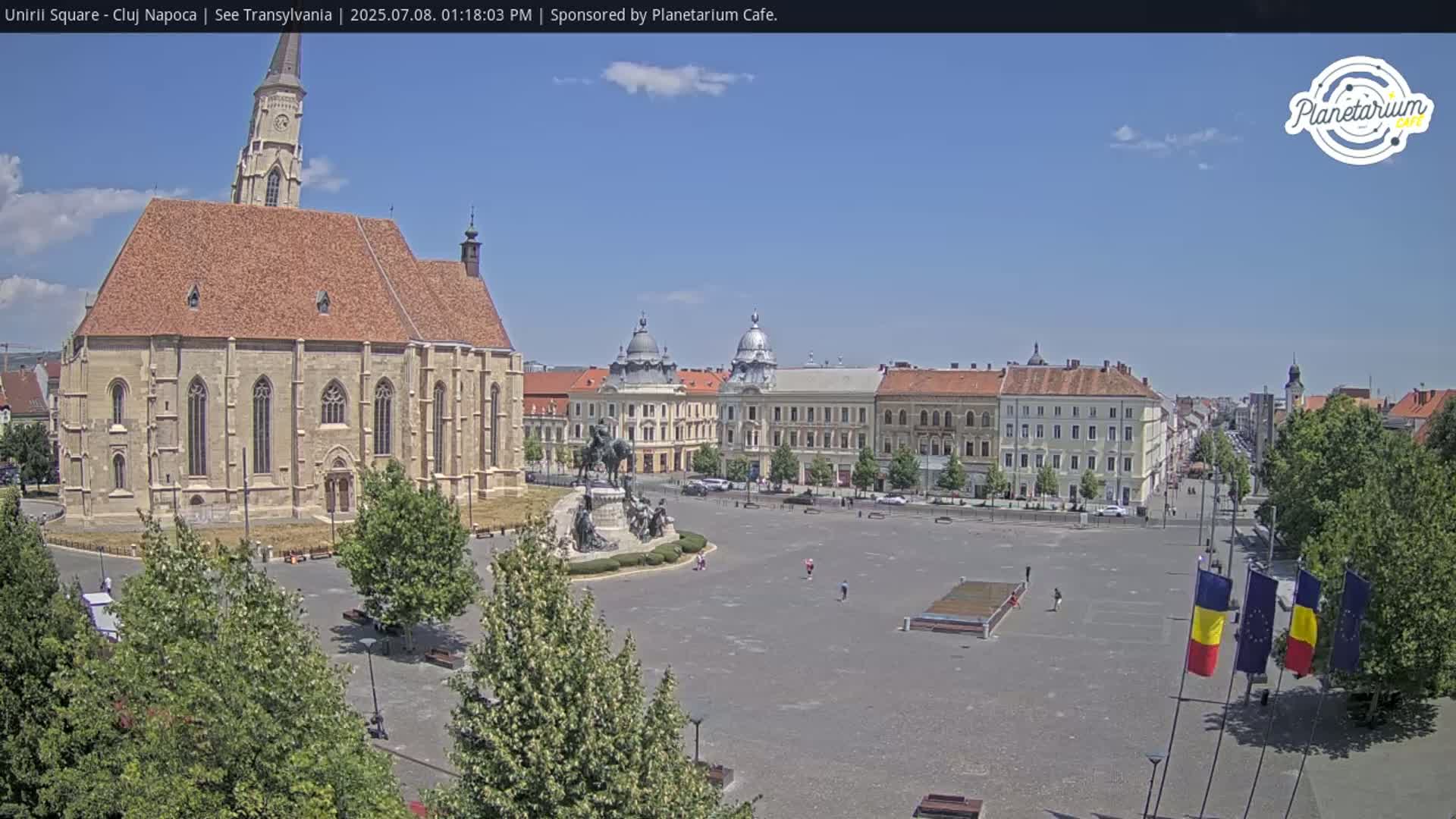 Cluj Napoca, Piata Unirii  Union Square Live Cam - Centru, Cluj-Napoca, Cluj, Romania