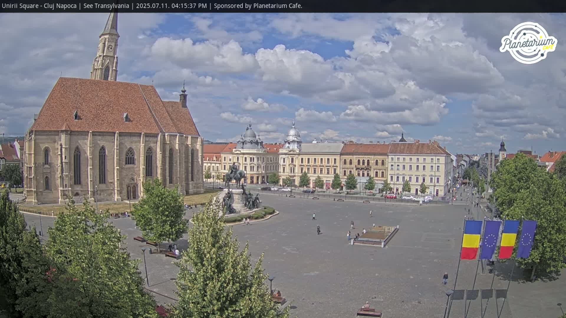 Cluj Napoca, Piata Unirii  Union Square Live Cam - Centru, Cluj-Napoca, Cluj, Romania
