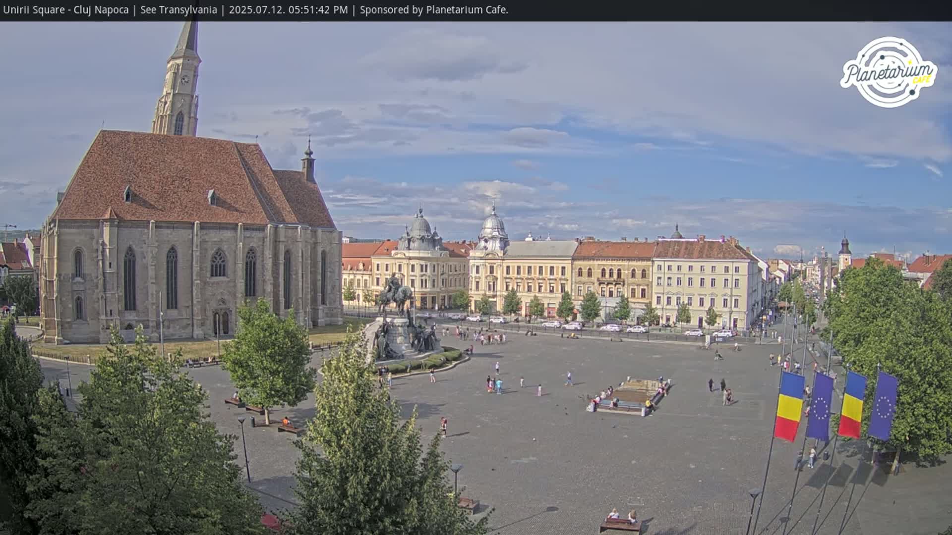 Cluj Napoca, Piata Unirii  Union Square Live Cam - Centru, Cluj-Napoca, Cluj, Romania