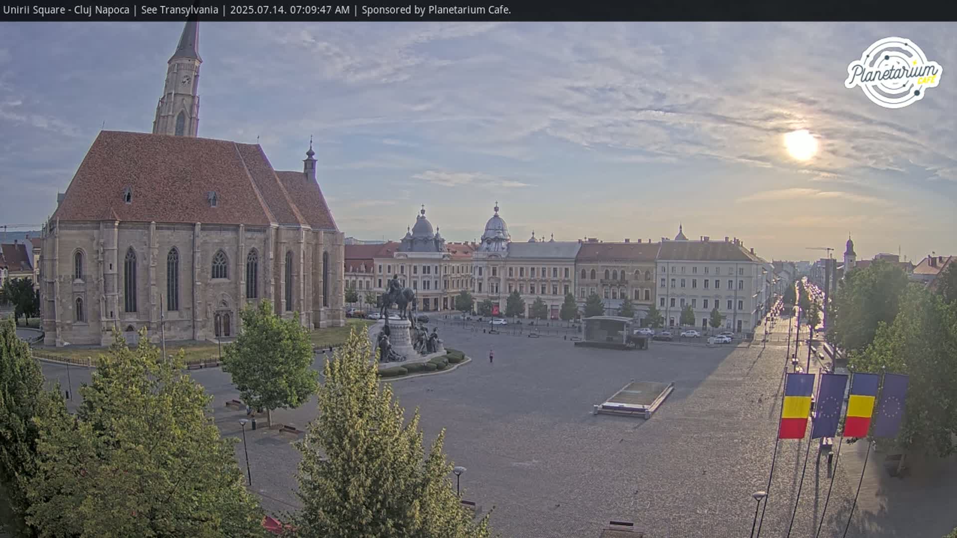 Cluj Napoca, Piata Unirii  Union Square Live Cam - Centru, Cluj-Napoca, Cluj, Romania