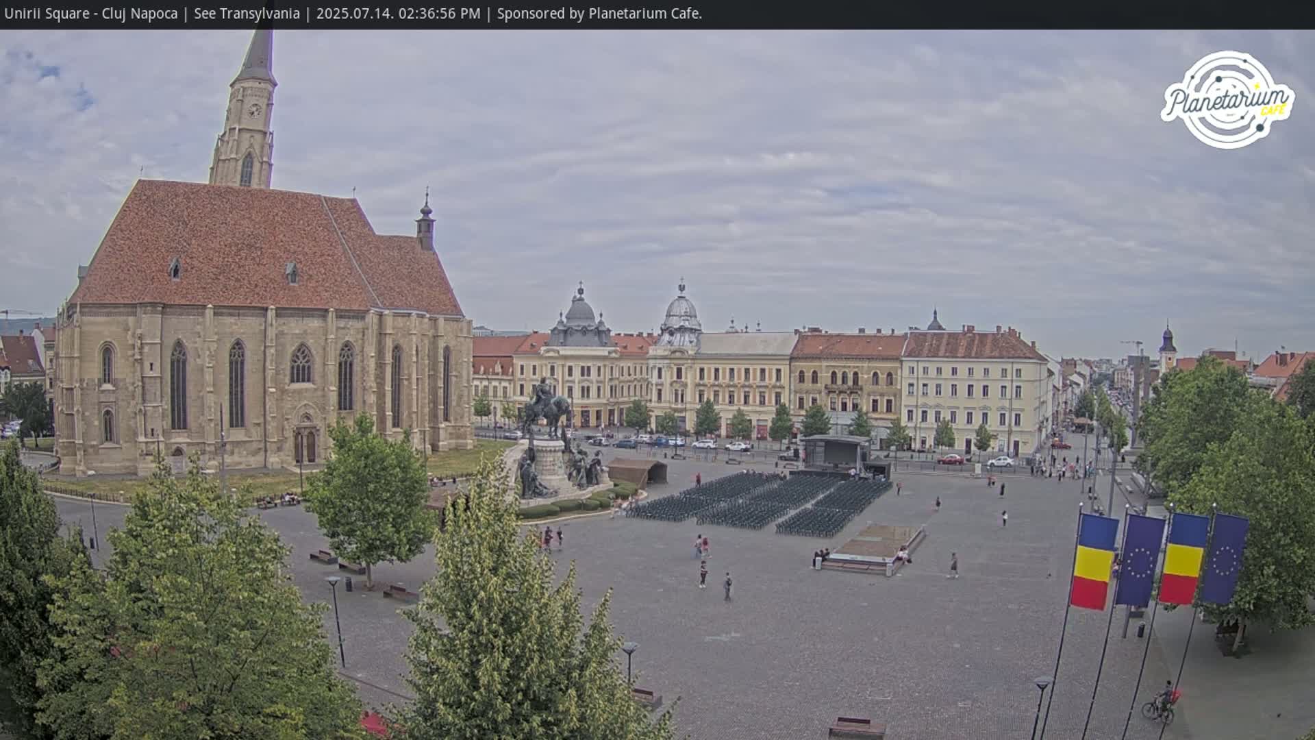 Cluj Napoca, Piata Unirii  Union Square Live Cam - Centru, Cluj-Napoca, Cluj, Romania