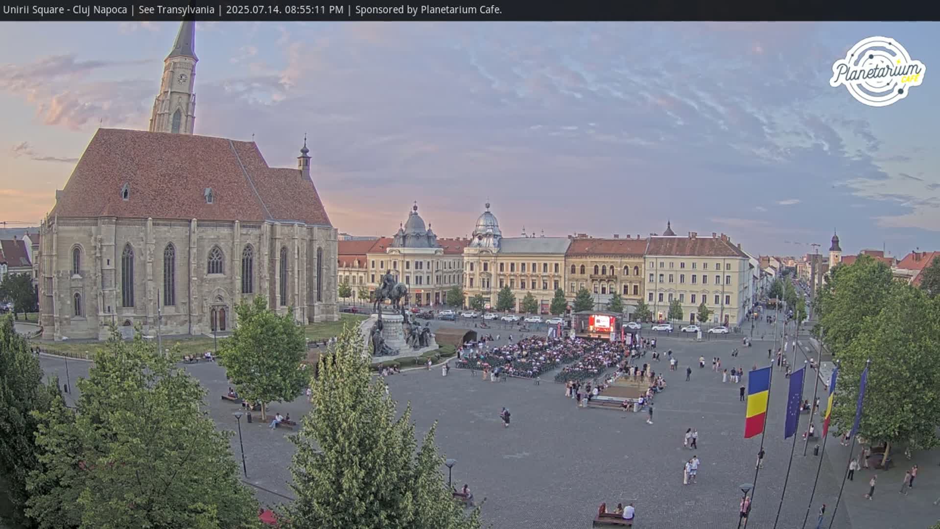 Cluj Napoca, Piata Unirii  Union Square Live Cam - Centru, Cluj-Napoca, Cluj, Romania