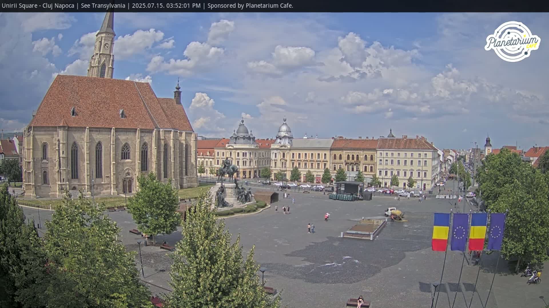 Cluj Napoca, Piata Unirii  Union Square Live Cam - Centru, Cluj-Napoca, Cluj, Romania