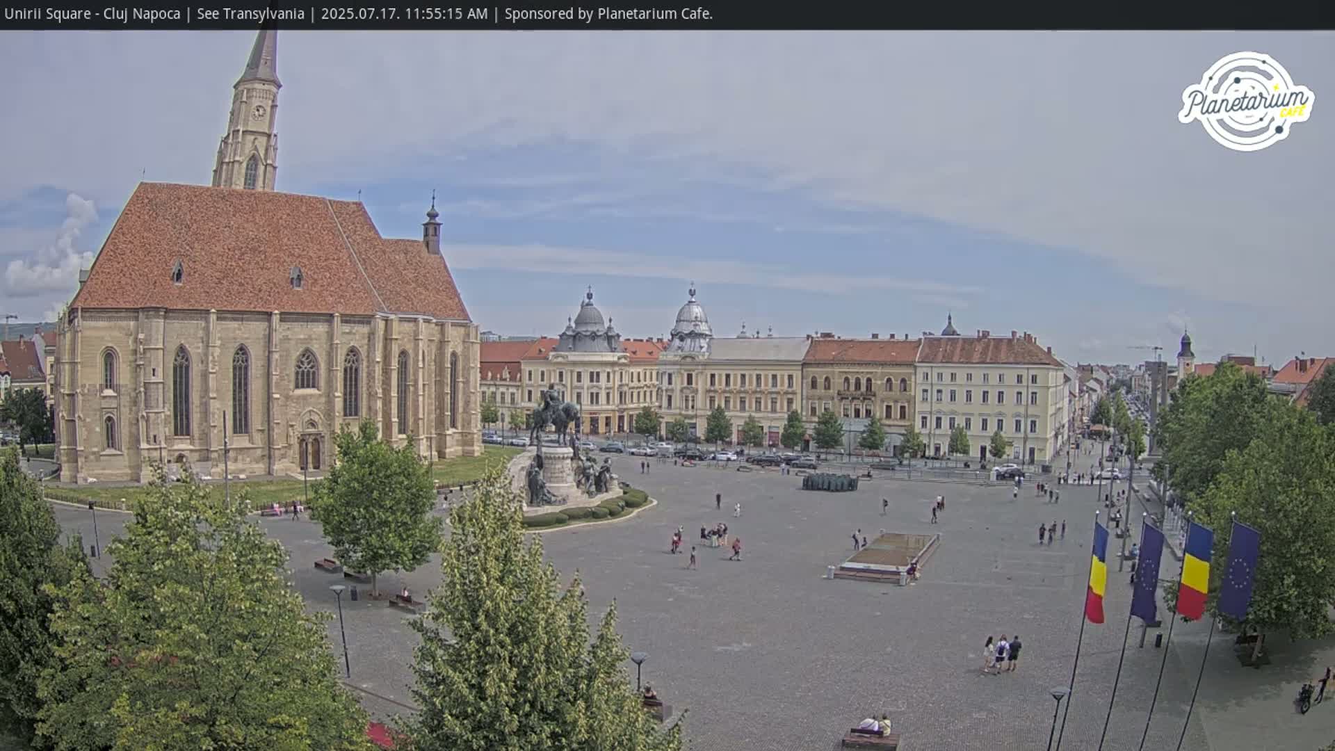 Cluj Napoca, Piata Unirii  Union Square Live Cam - Centru, Cluj-Napoca, Cluj, Romania