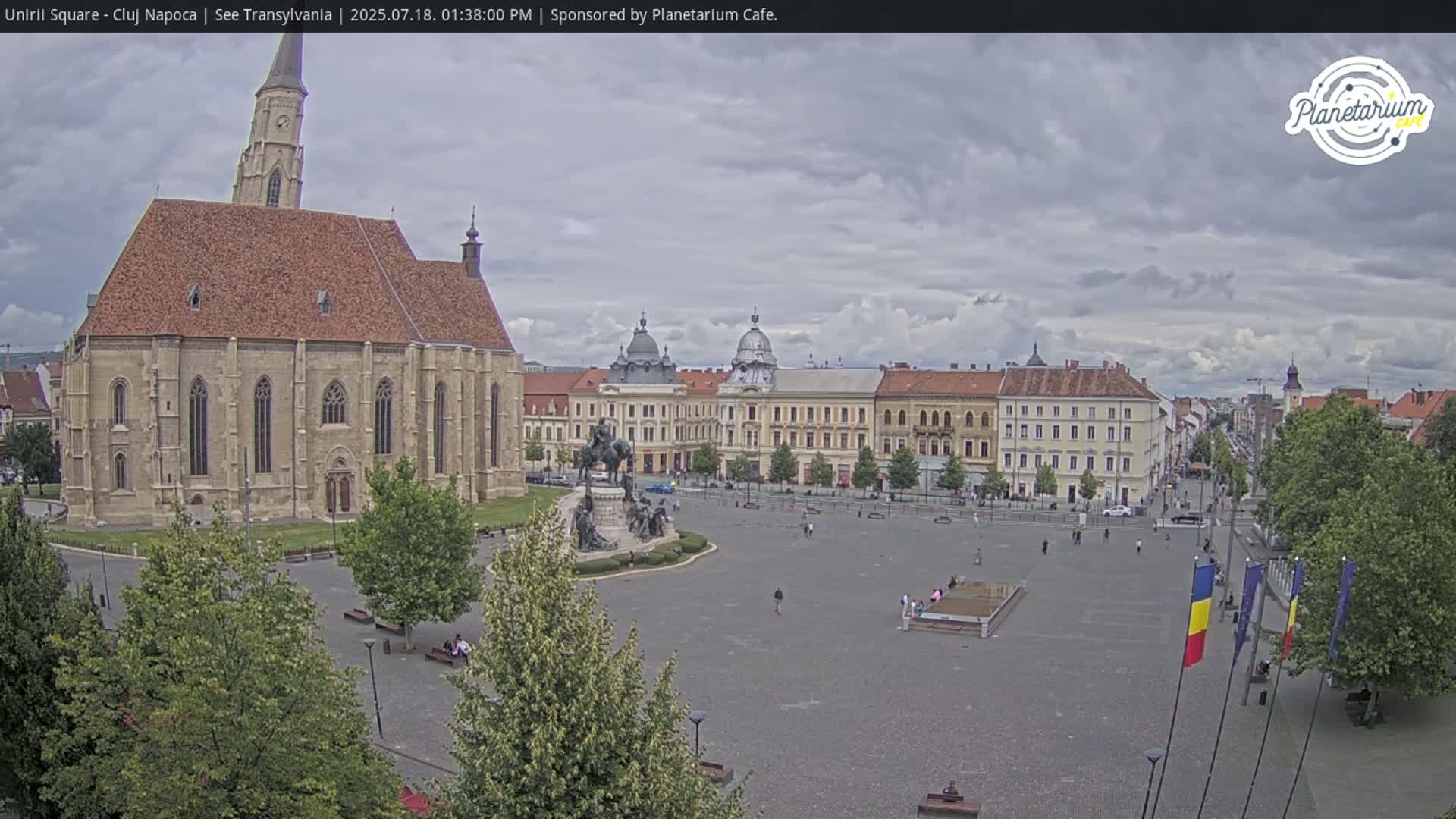 Cluj Napoca, Piata Unirii  Union Square Live Cam - Centru, Cluj-Napoca, Cluj, Romania