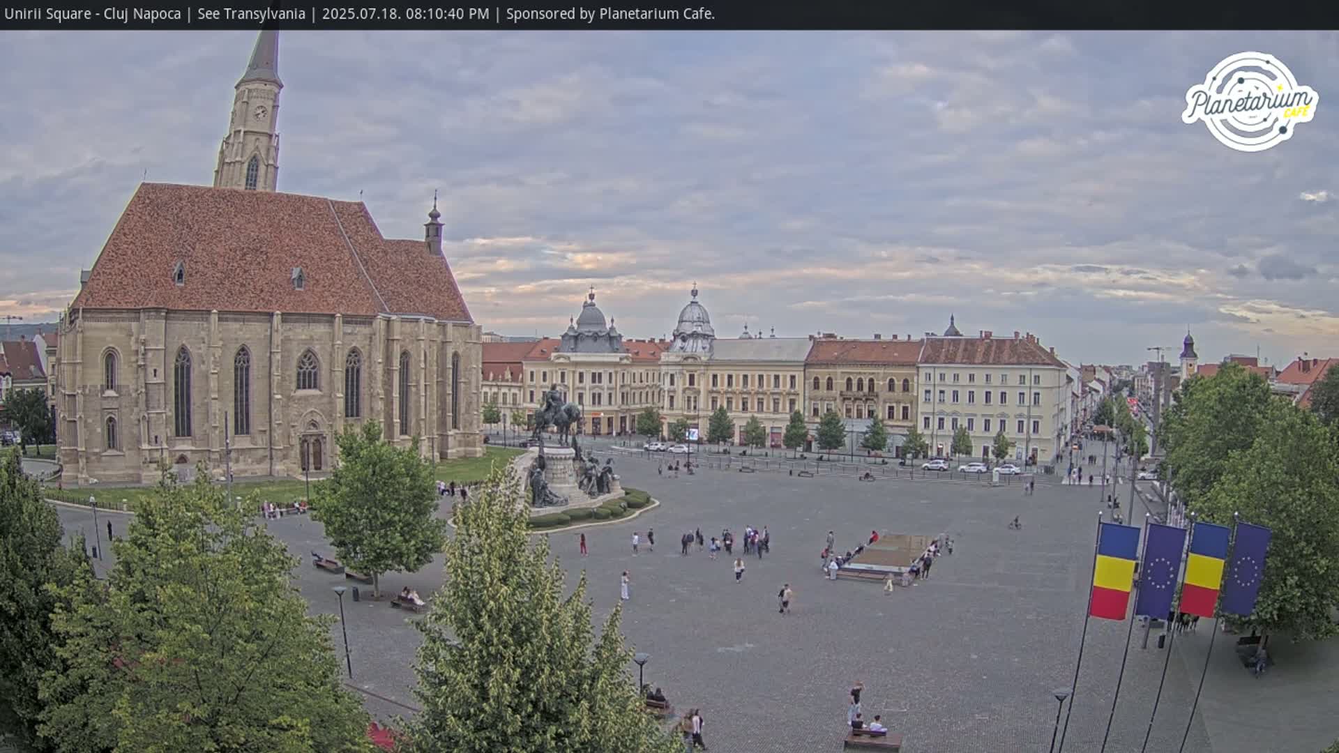 Cluj Napoca, Piata Unirii  Union Square Live Cam - Centru, Cluj-Napoca, Cluj, Romania