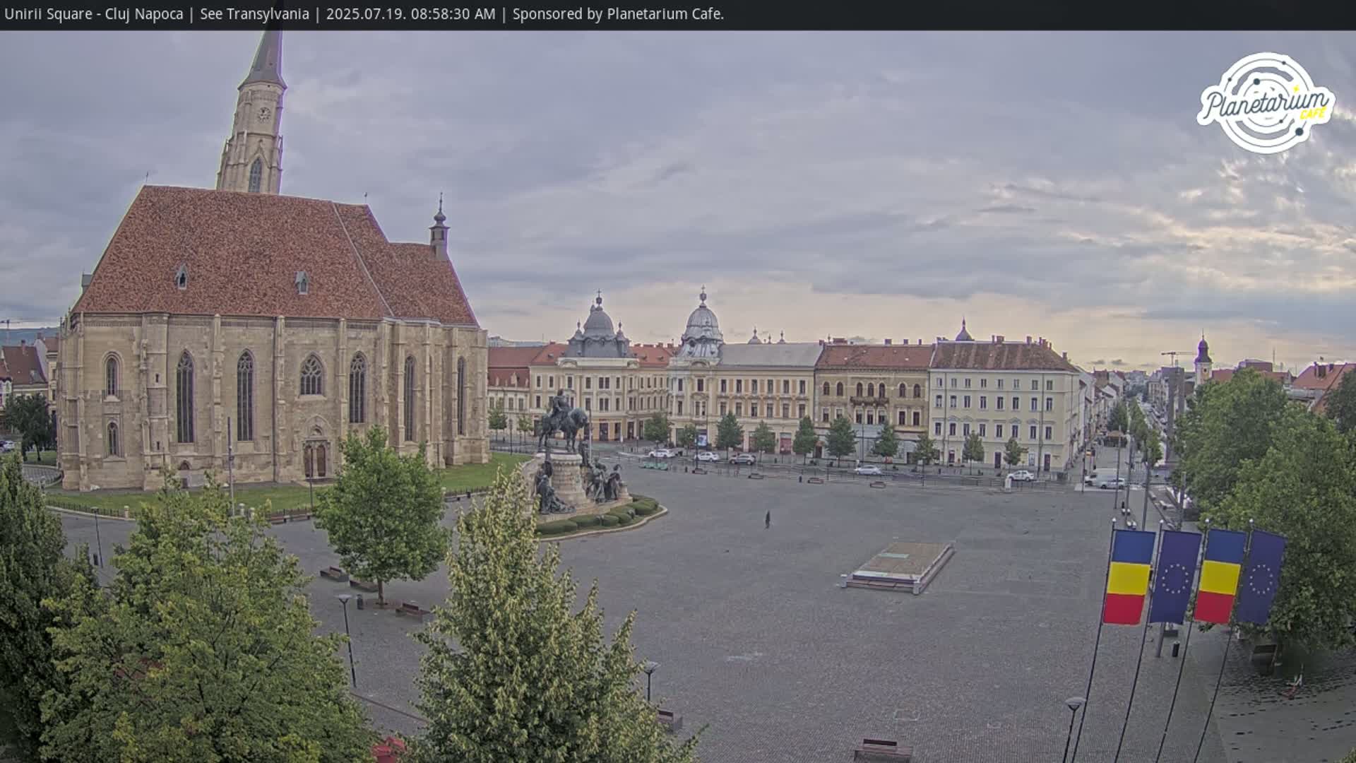 Cluj Napoca, Piata Unirii  Union Square Live Cam - Centru, Cluj-Napoca, Cluj, Romania