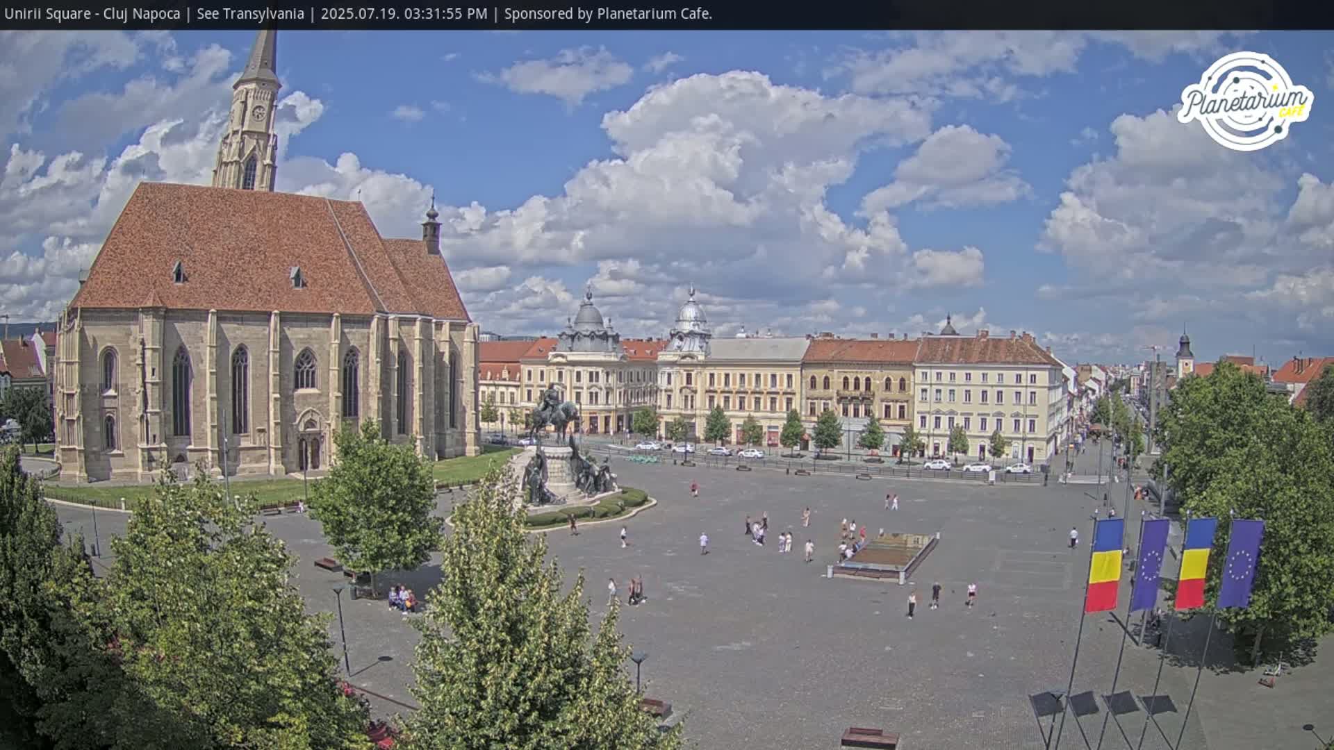 Cluj Napoca, Piata Unirii  Union Square Live Cam - Centru, Cluj-Napoca, Cluj, Romania