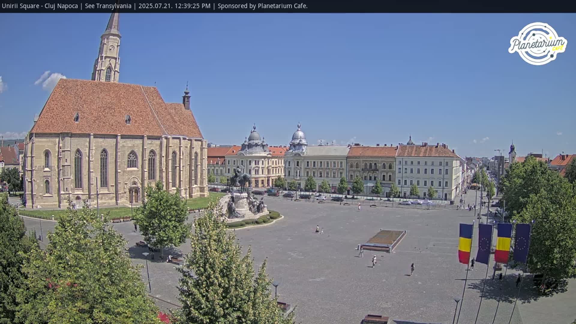 Cluj Napoca, Piata Unirii  Union Square Live Cam - Centru, Cluj-Napoca, Cluj, Romania