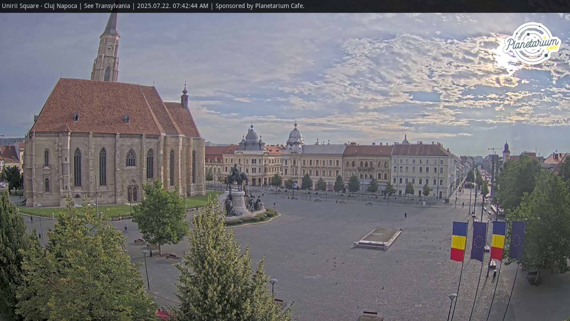 Cluj Napoca, Piata Unirii  Union Square Live Cam - Centru, Cluj-Napoca, Cluj, Romania