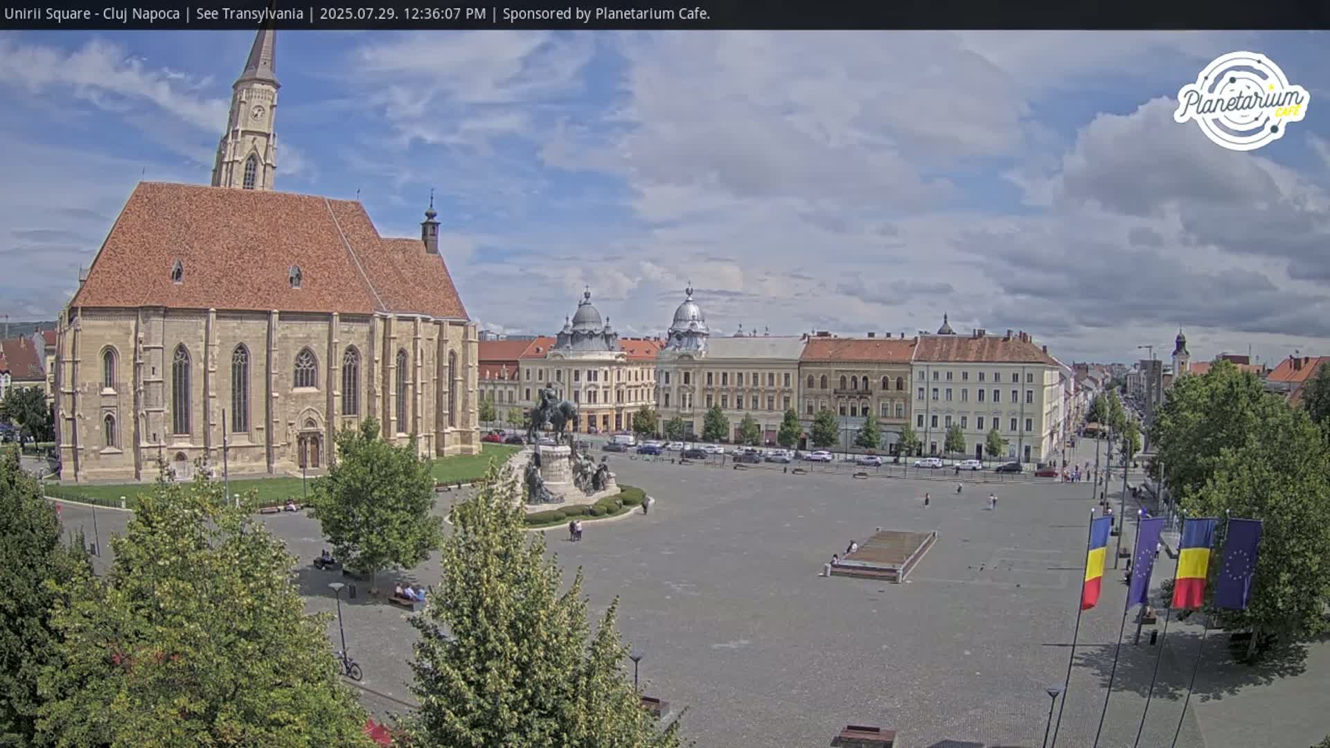 Cluj Napoca, Piata Unirii  Union Square Live Cam - Centru, Cluj-Napoca, Cluj, Romania