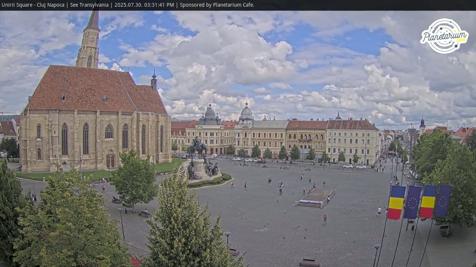 Cluj Napoca, Piata Unirii  Union Square Live Cam - Centru, Cluj-Napoca, Cluj, Romania