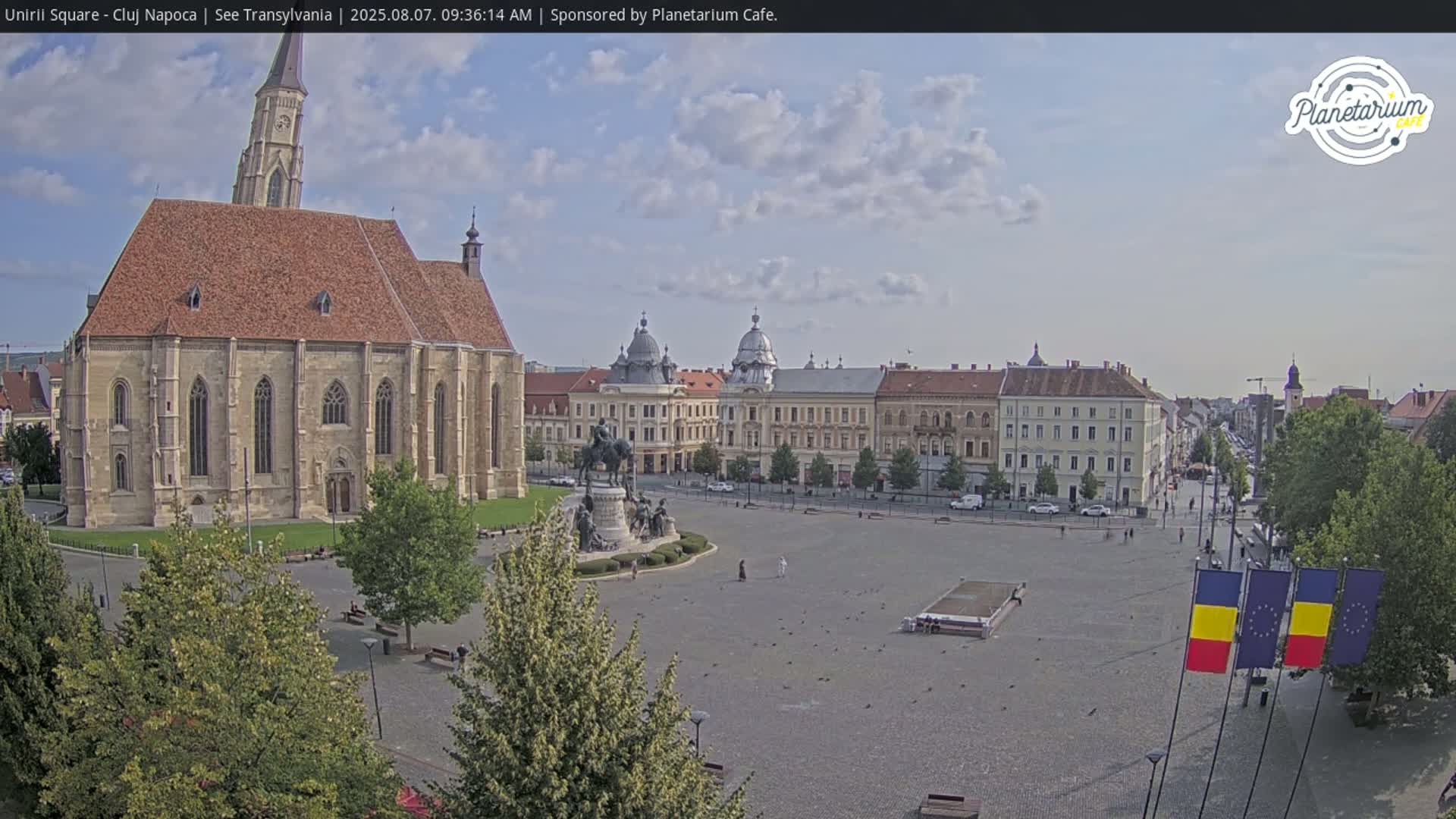 Cluj Napoca, Piata Unirii  Union Square Live Cam - Centru, Cluj-Napoca, Cluj, Romania