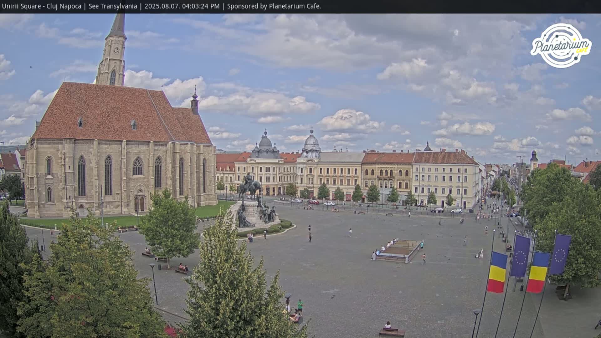 Cluj Napoca, Piata Unirii  Union Square Live Cam - Centru, Cluj-Napoca, Cluj, Romania