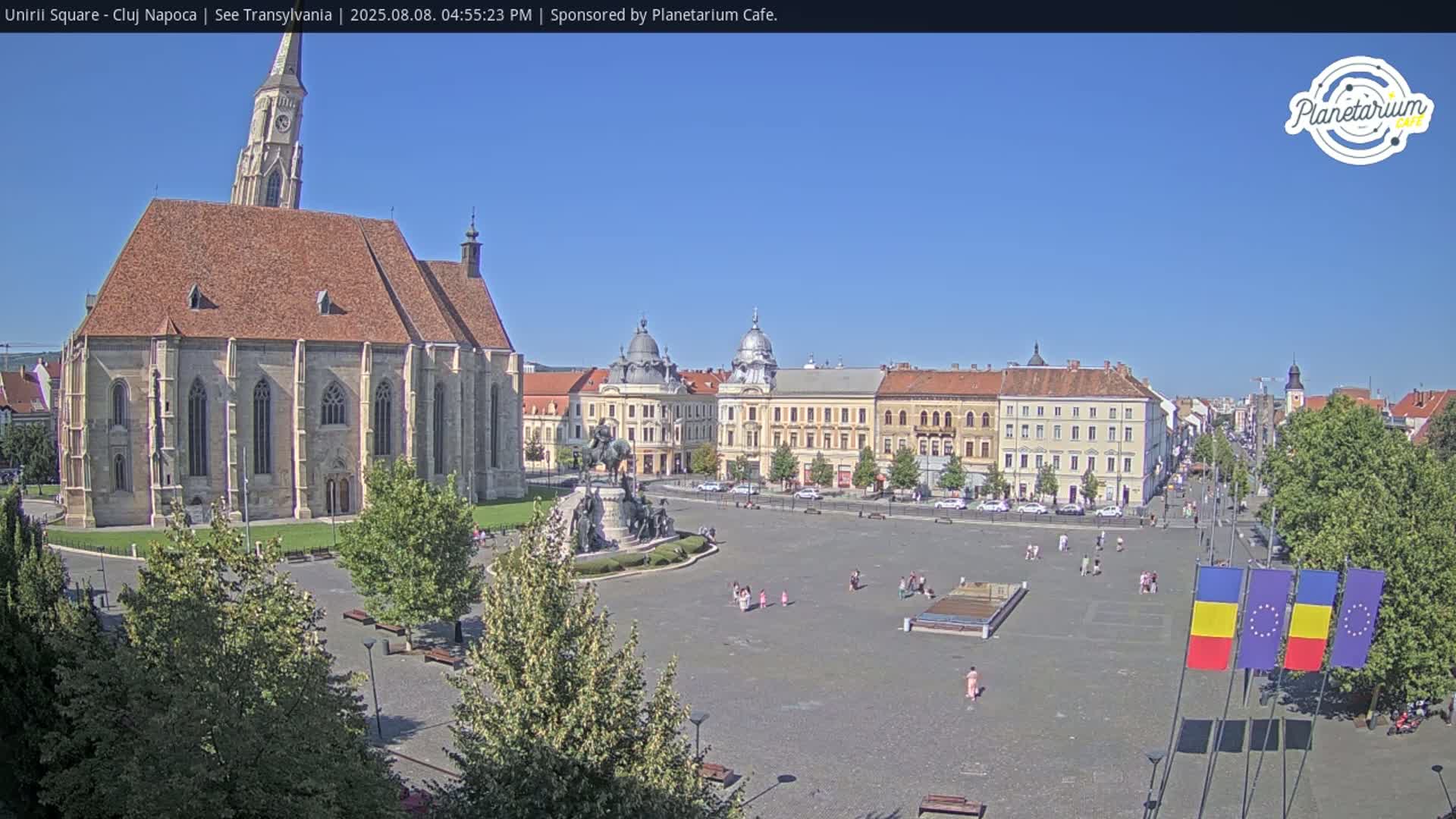 Cluj Napoca, Piata Unirii  Union Square Live Cam - Centru, Cluj-Napoca, Cluj, Romania