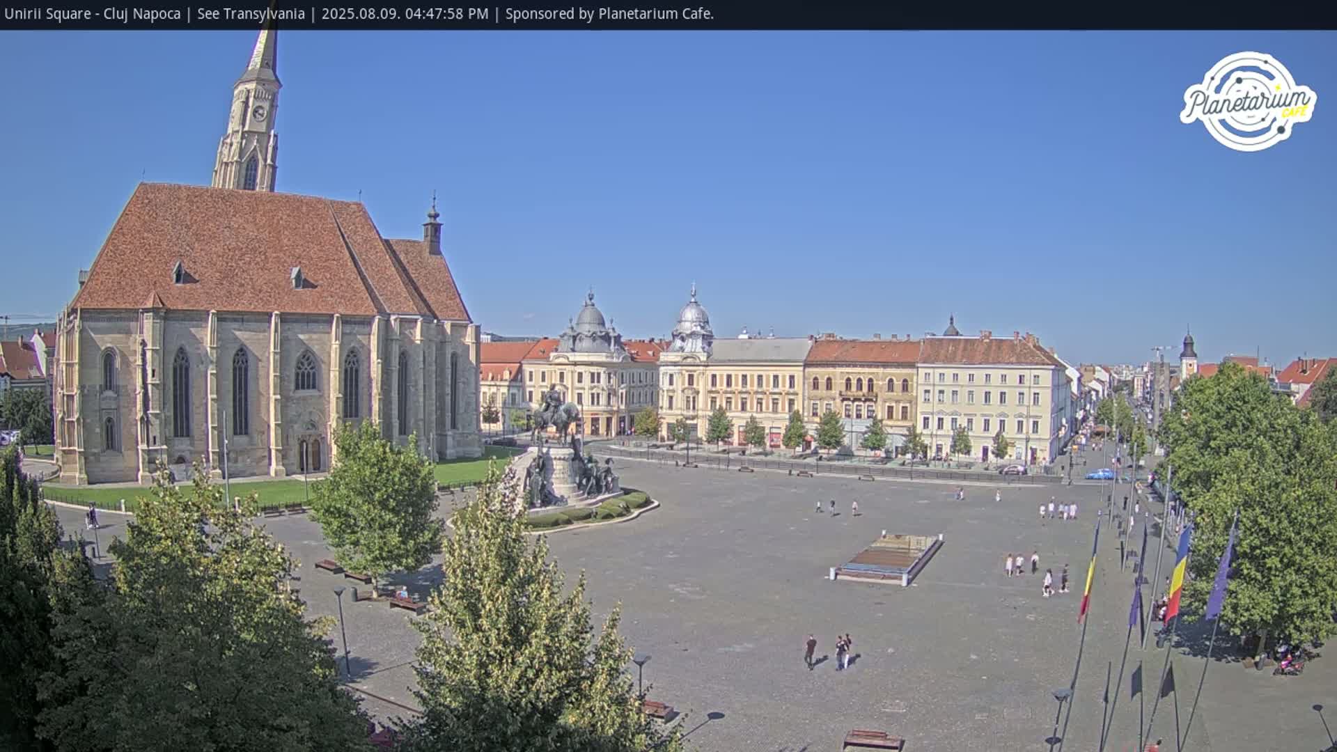 Cluj Napoca, Piata Unirii  Union Square Live Cam - Centru, Cluj-Napoca, Cluj, Romania