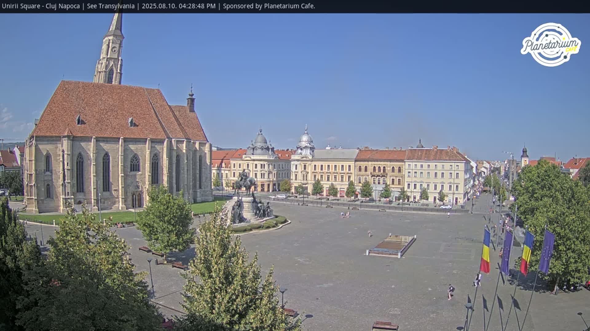 Cluj Napoca, Piata Unirii  Union Square Live Cam - Centru, Cluj-Napoca, Cluj, Romania