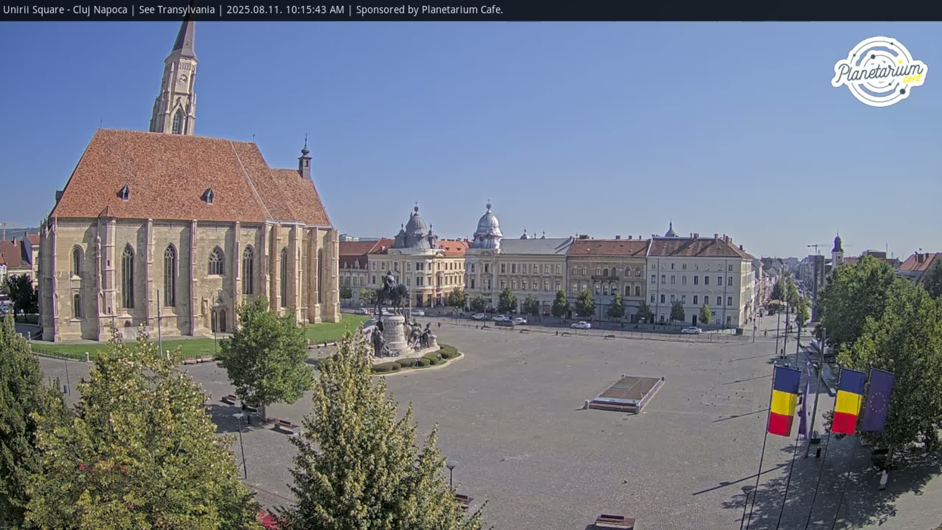 Cluj Napoca, Piata Unirii  Union Square Live Cam - Centru, Cluj-Napoca, Cluj, Romania