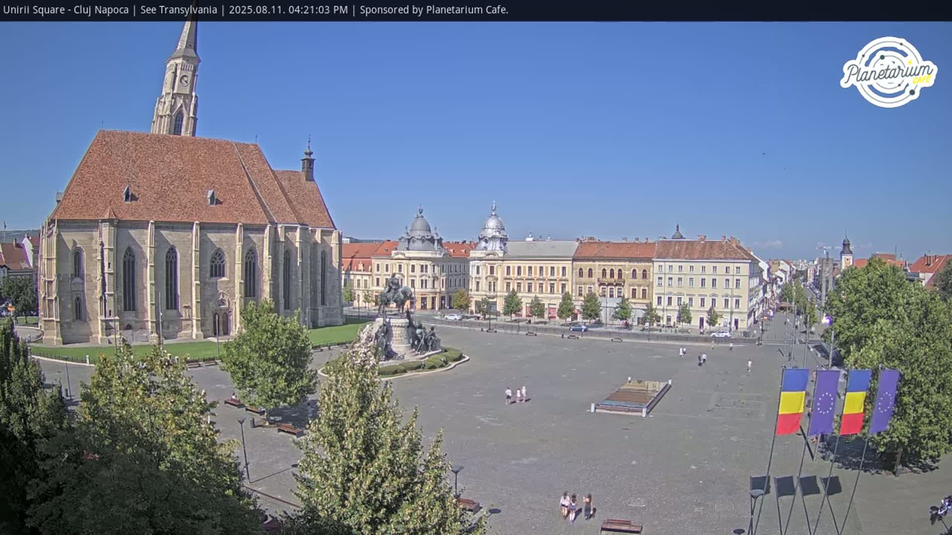 Cluj Napoca, Piata Unirii  Union Square Live Cam - Centru, Cluj-Napoca, Cluj, Romania
