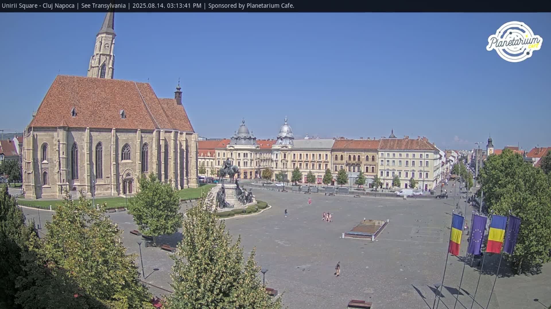 Cluj Napoca, Piata Unirii  Union Square Live Cam - Centru, Cluj-Napoca, Cluj, Romania