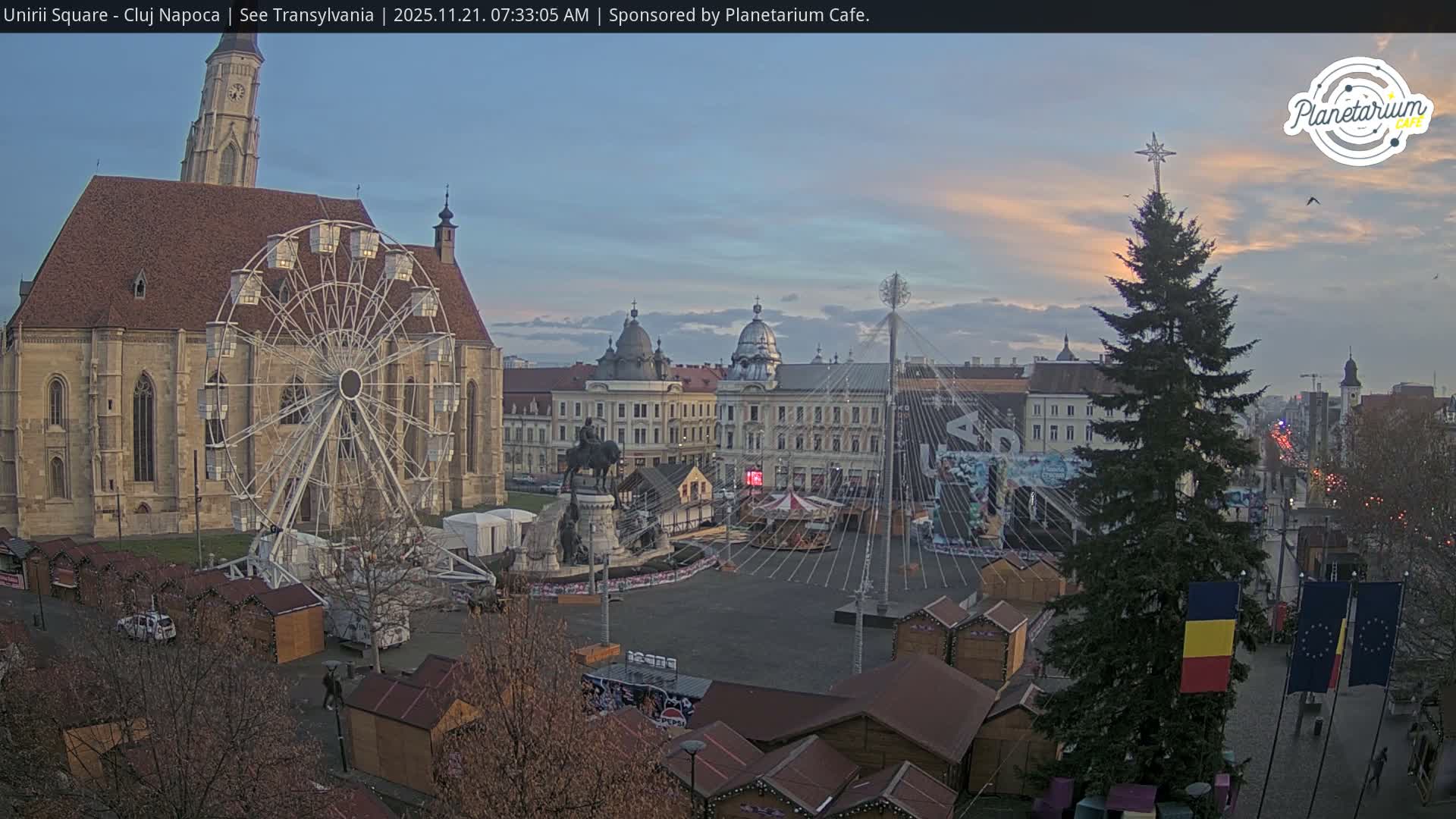 Cluj Napoca, Piata Unirii  Union Square Live Cam - Centru, Cluj-Napoca, Cluj, Romania